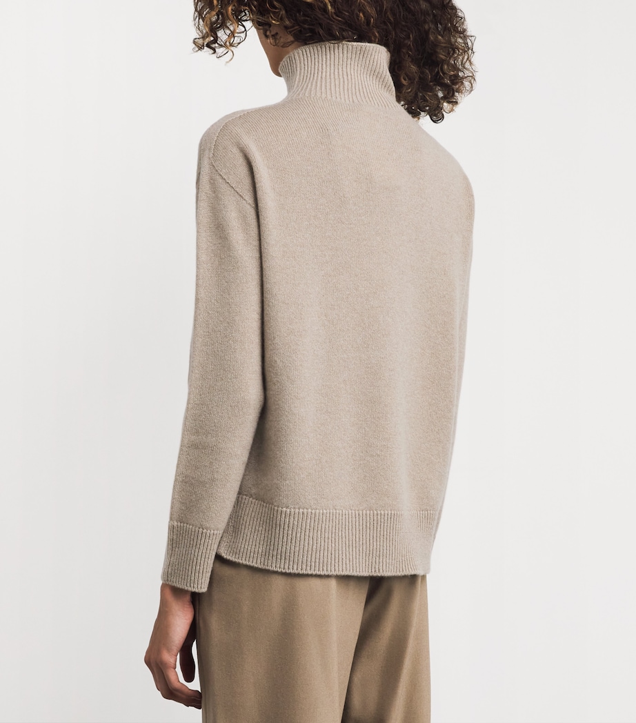 Cashmere Rollneck Sweater BEIGE Image 4