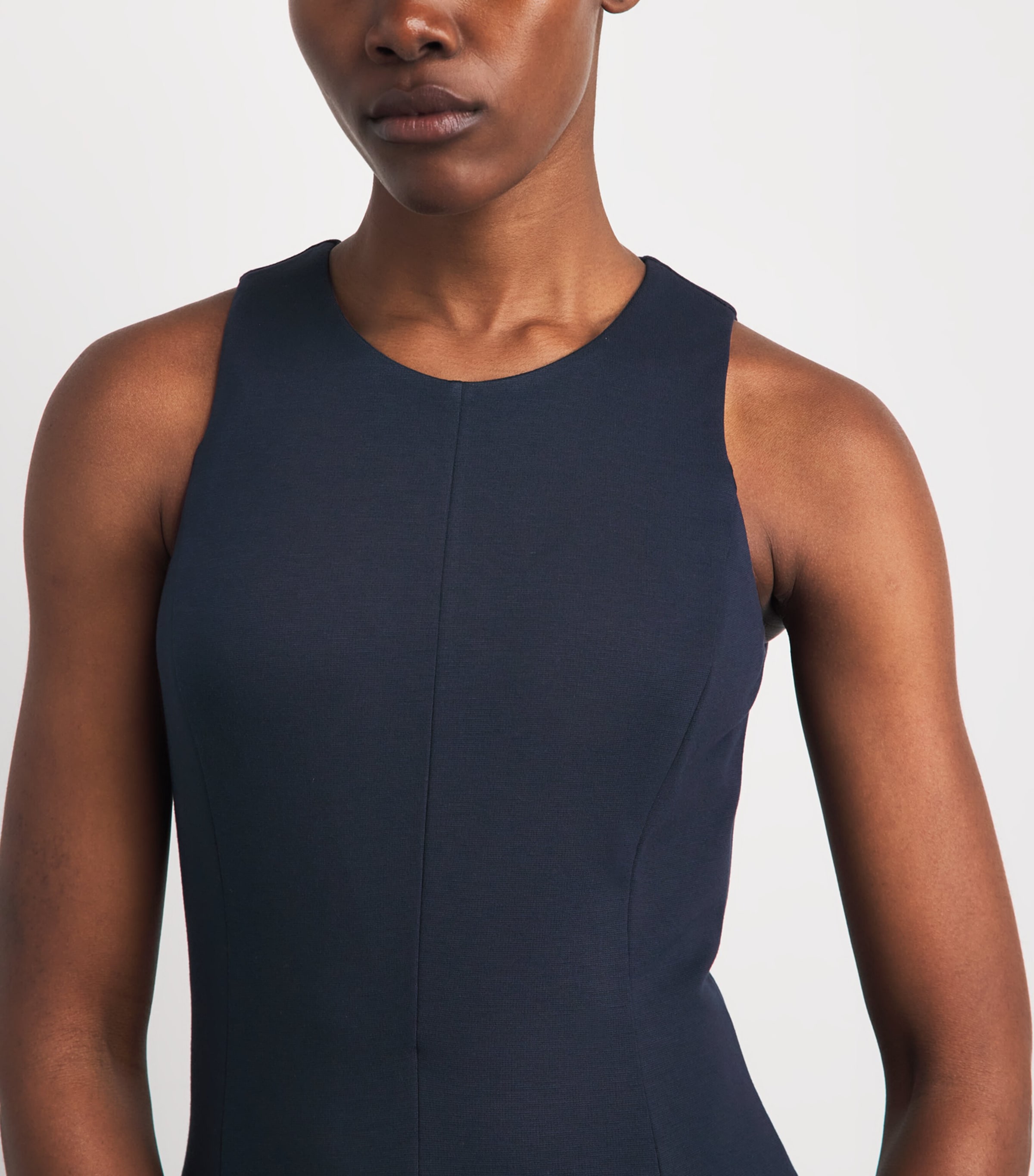 Eleventy Womens Jersey Sleeveless Maxi Dress Blu Image 3
