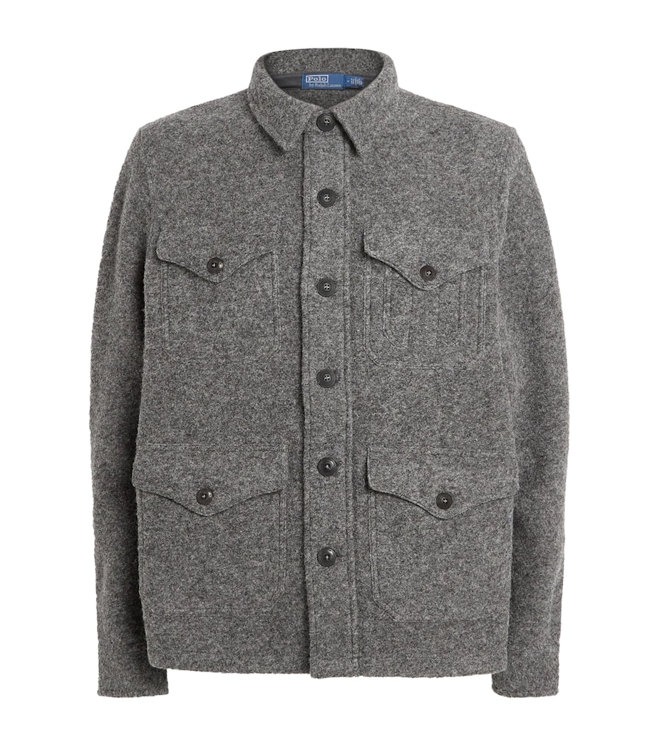 Wool Overshirt GREY Image 1