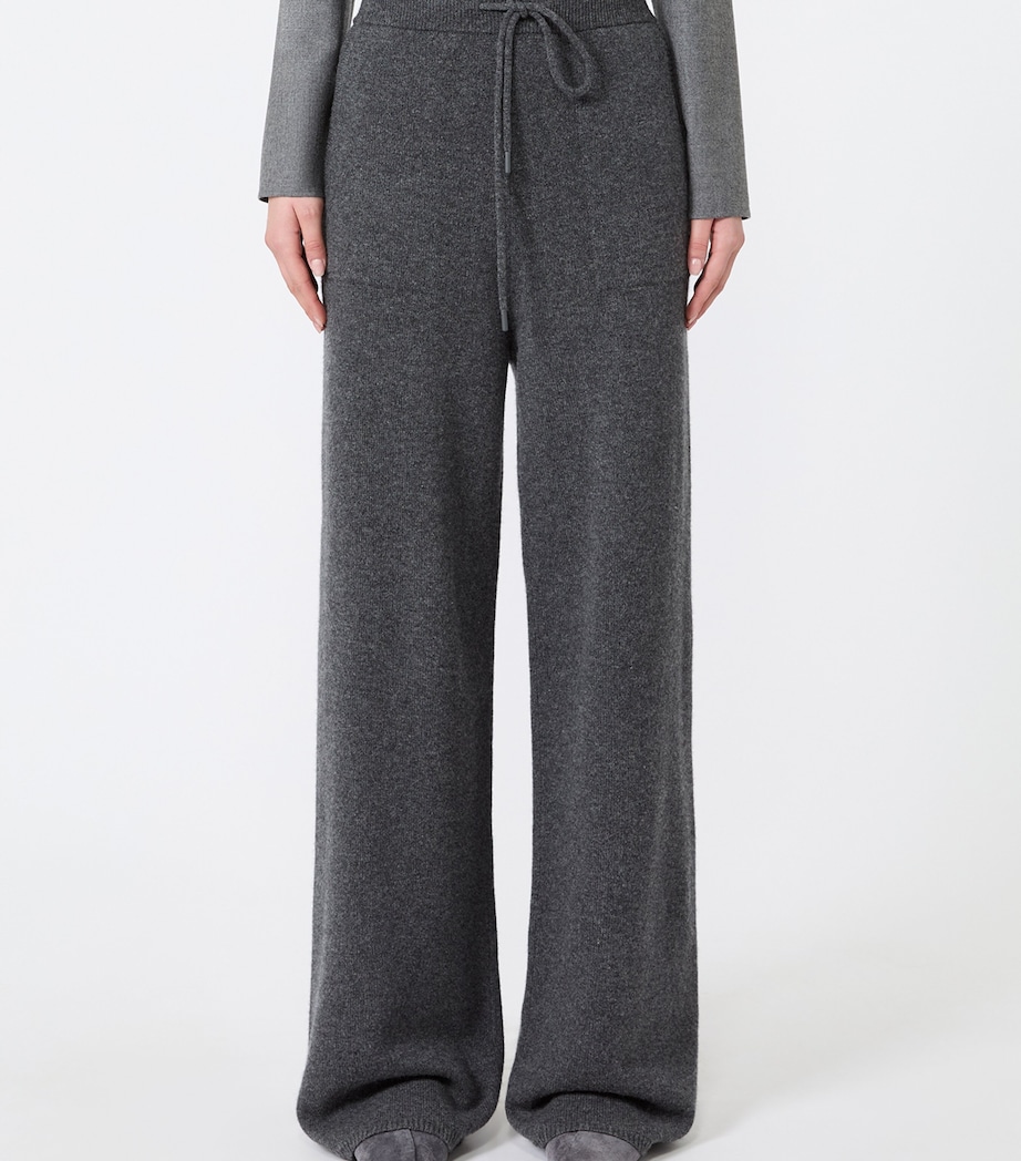 Max Mara Womens Cashmere Sweatpants Dark Grey Image 2