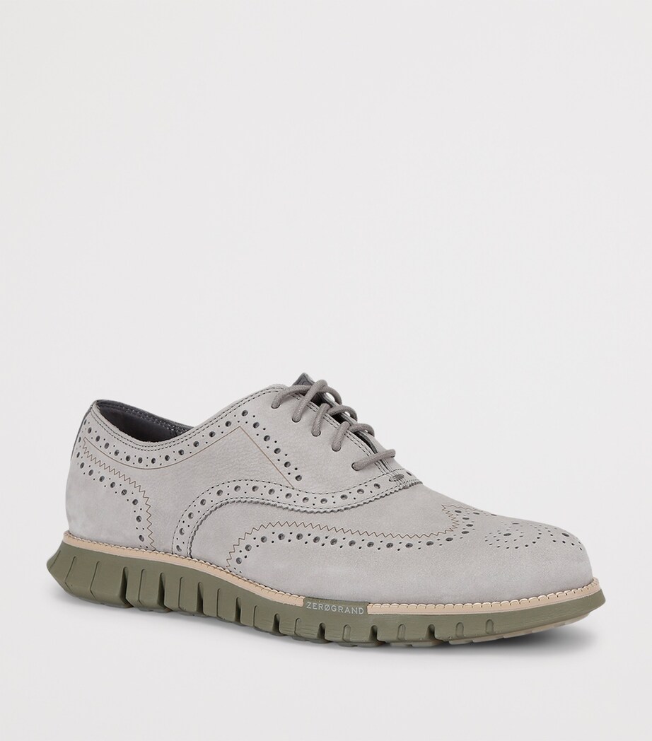 ZERØGRAND Remastered Wingtip Oxford Shoes GREY MID Image 3