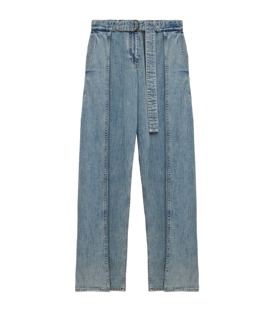 LOEWE Belted Twist Jeans Washed Denim