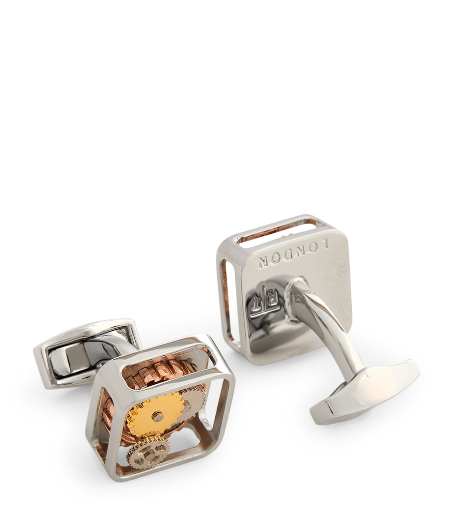 Square Gear Cufflinks SILVER SILVER Image 1