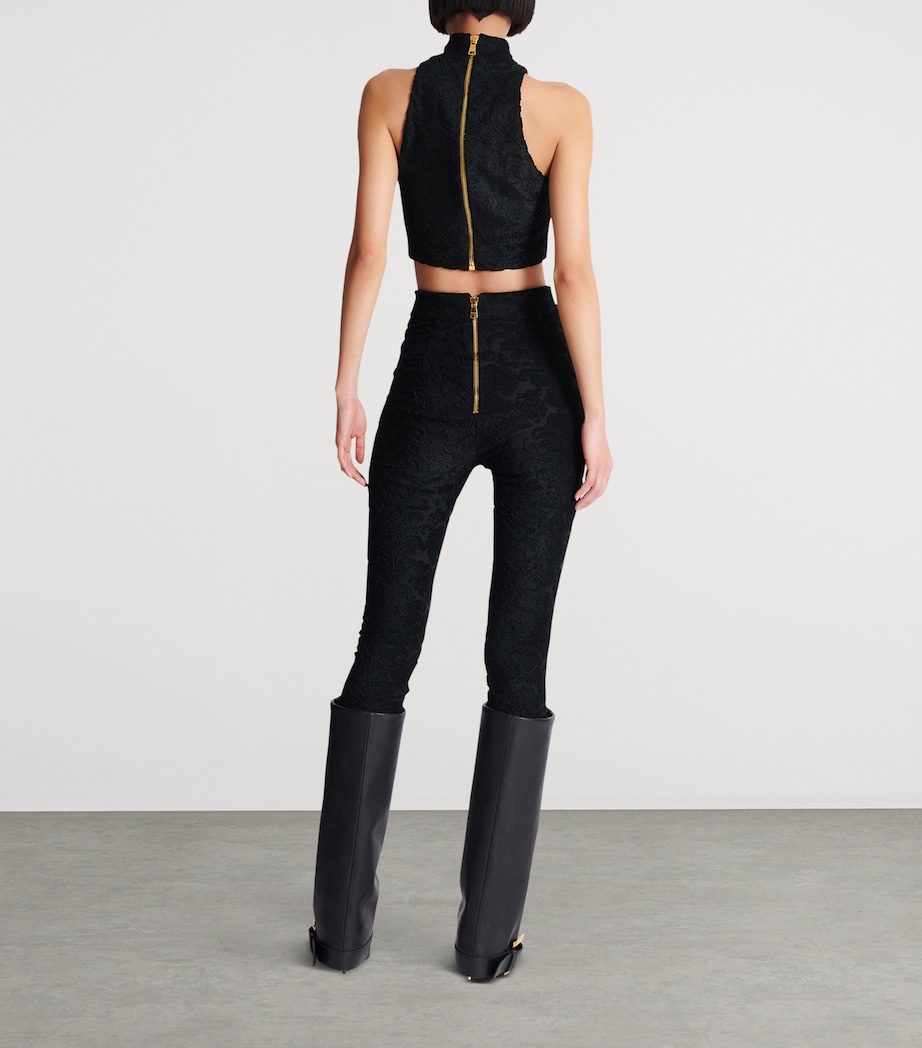 Baroque Jacquard Leggings 0PA NOIR Image 3