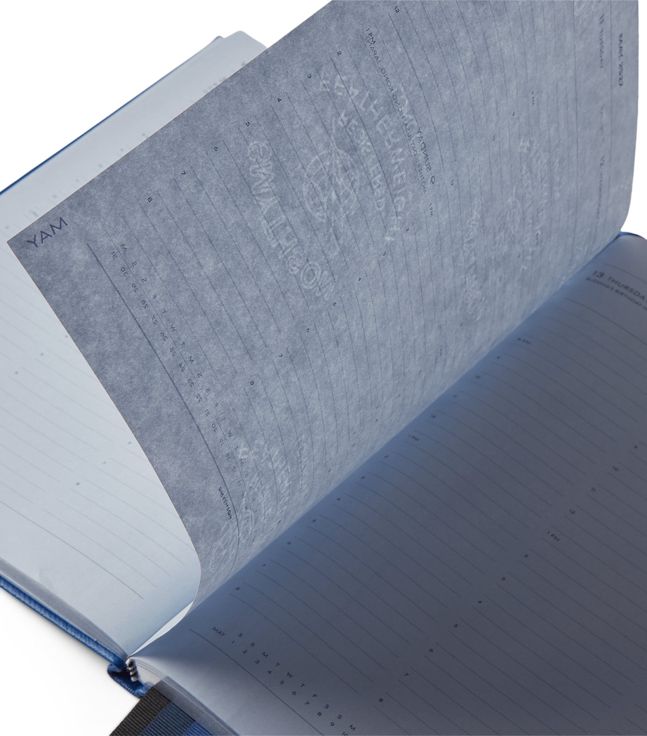 Smythson Leather Portobello Weekly Diary 2026-2027 Cerulean Image 3