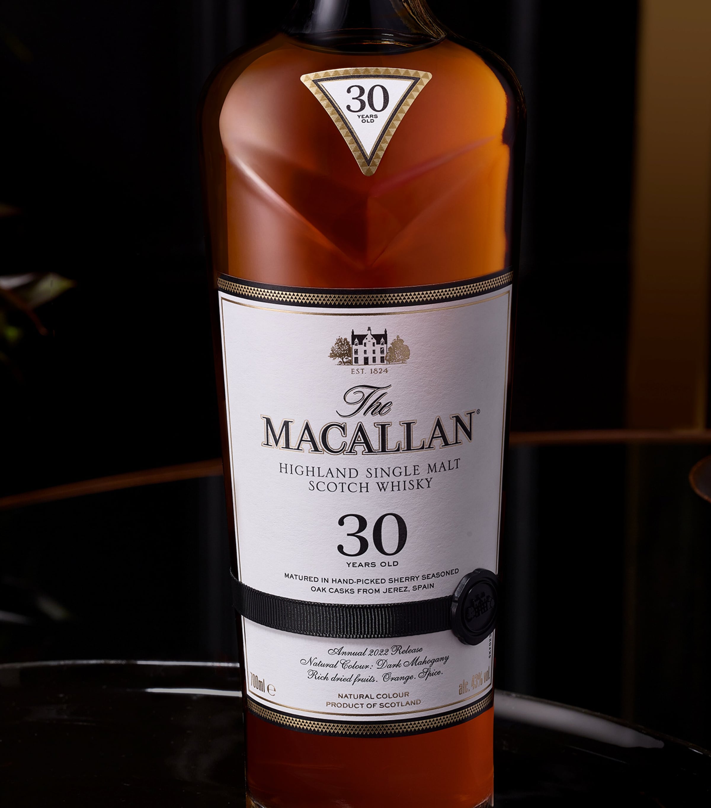 The Macallan 30 Year Old Sherry Cask Whisky (70Cl) NO COLOUR Image 3