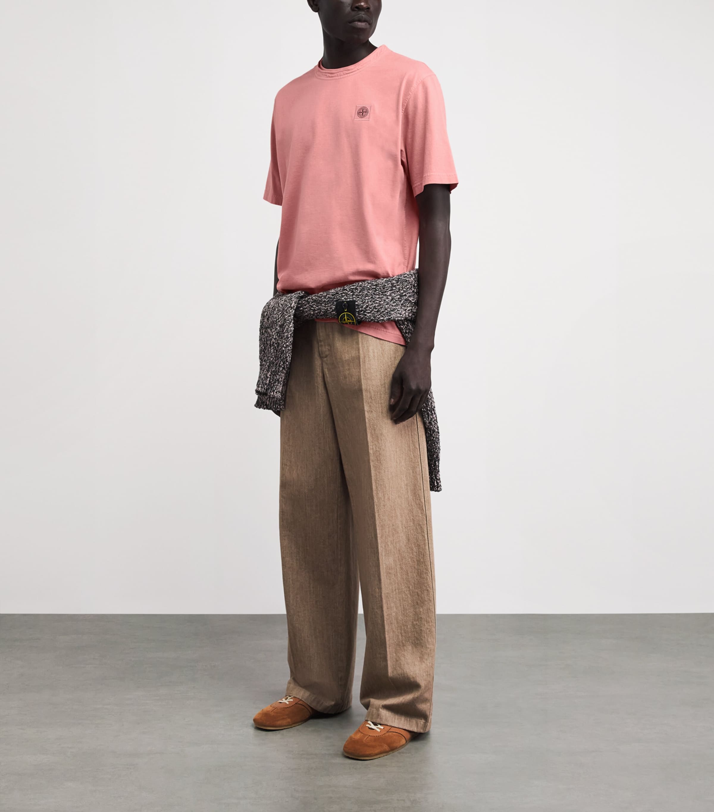 Stone Island Mens Organic Cotton Ghost T-Shirt Image 2