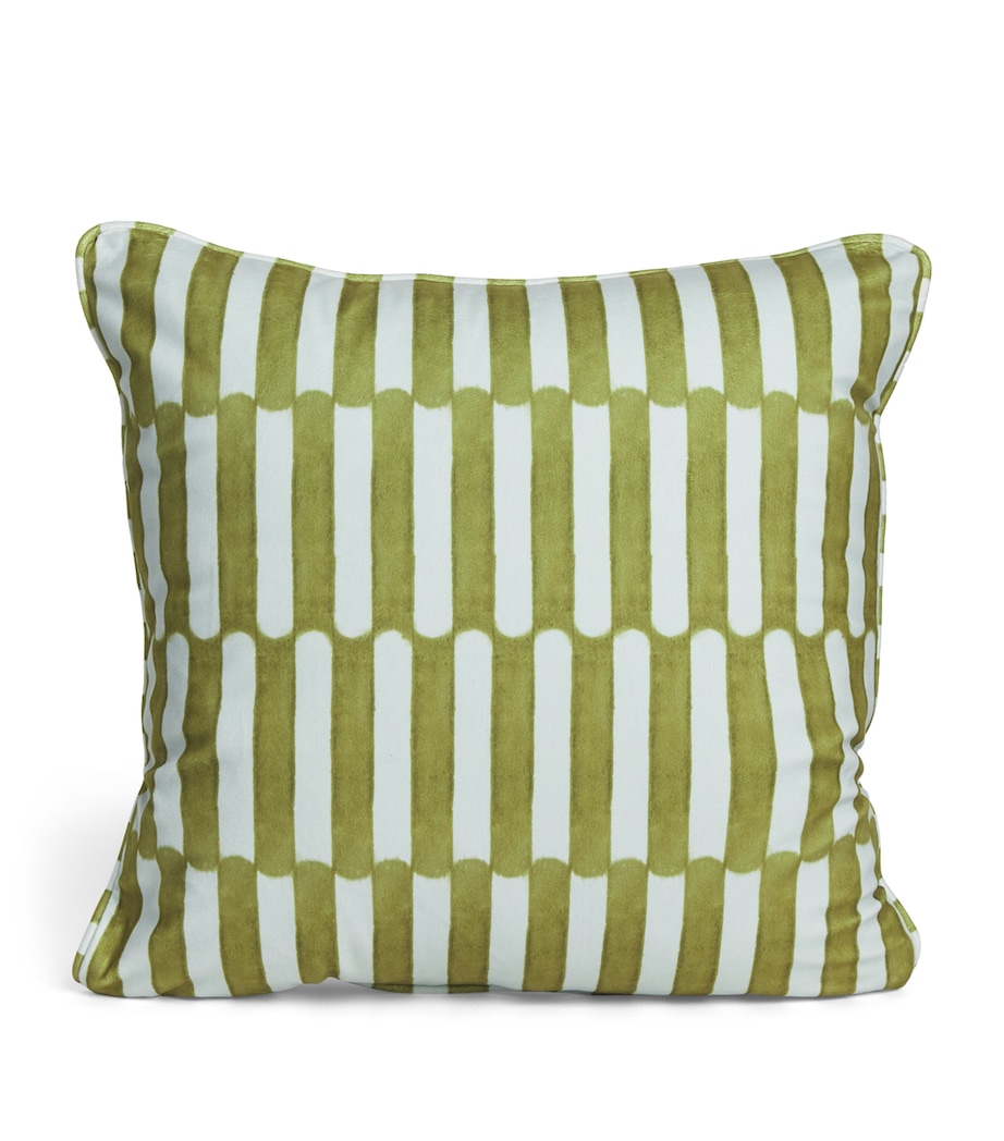 Poodle & Blonde Piped Glaze Cushion (50cm x 50cm) Powder Image 1