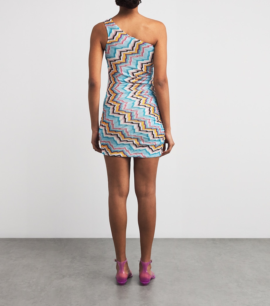 Metallic-Knit Mini Dress S72LG MULTICOLOR Image 3