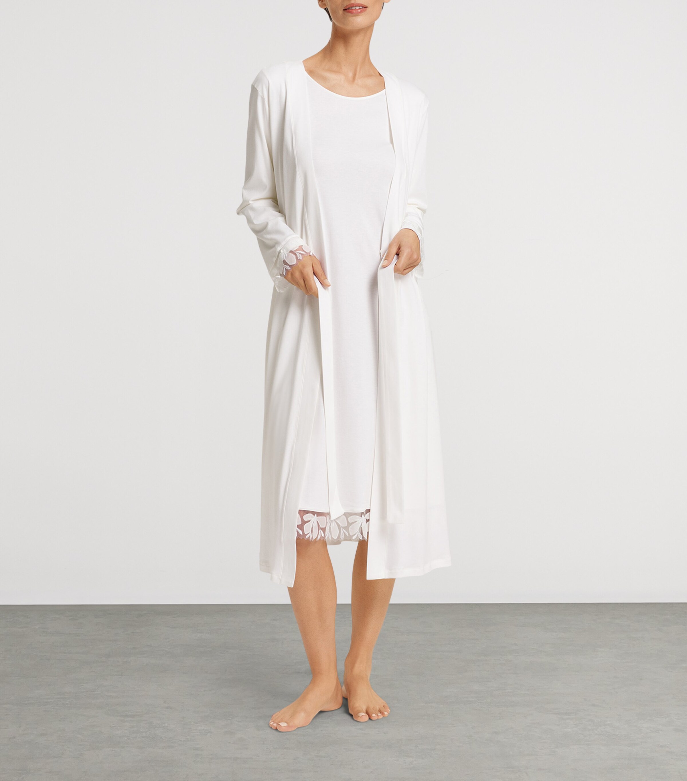 Hanro Cotton Long-Sleeve Kalea Nightdress | Women Clothing | Nightwear | Nightdresses | Pyjamas | Designers | Hanro Hanro Cotton Long-Sleeve Kalea Nightdress | Women Clothing | Nightwear | Nightdresses | Pyjamas | Designers | Hanro