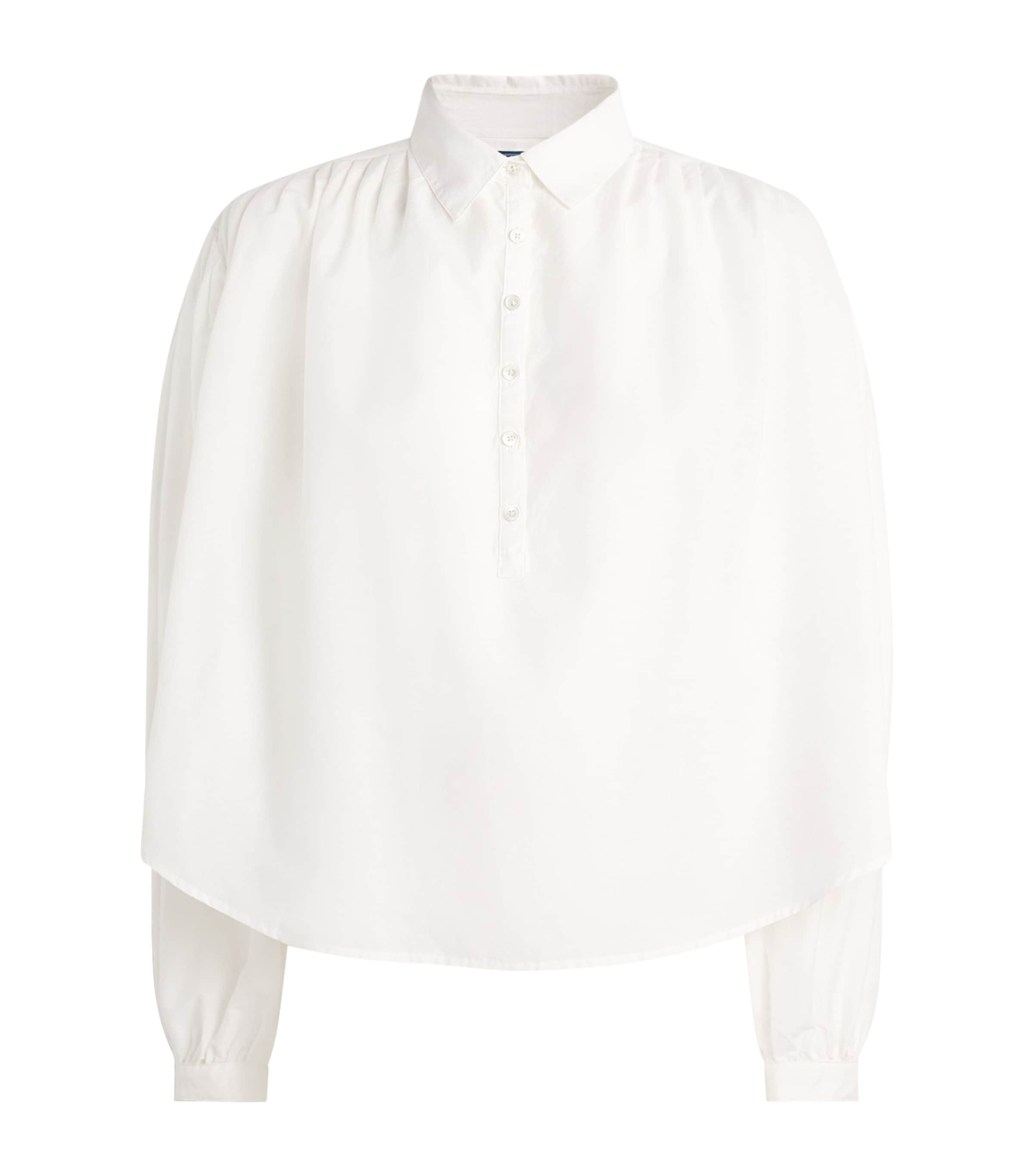 Polo Ralph Lauren Cotton-Silk Pleated Blouse | Harrods US