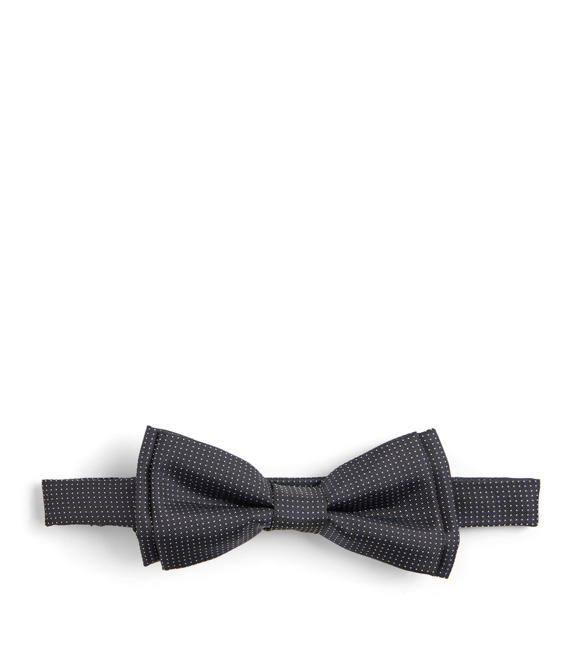 PAUL SMITH SILK DOTTED PRE-TIED BOW TIE 