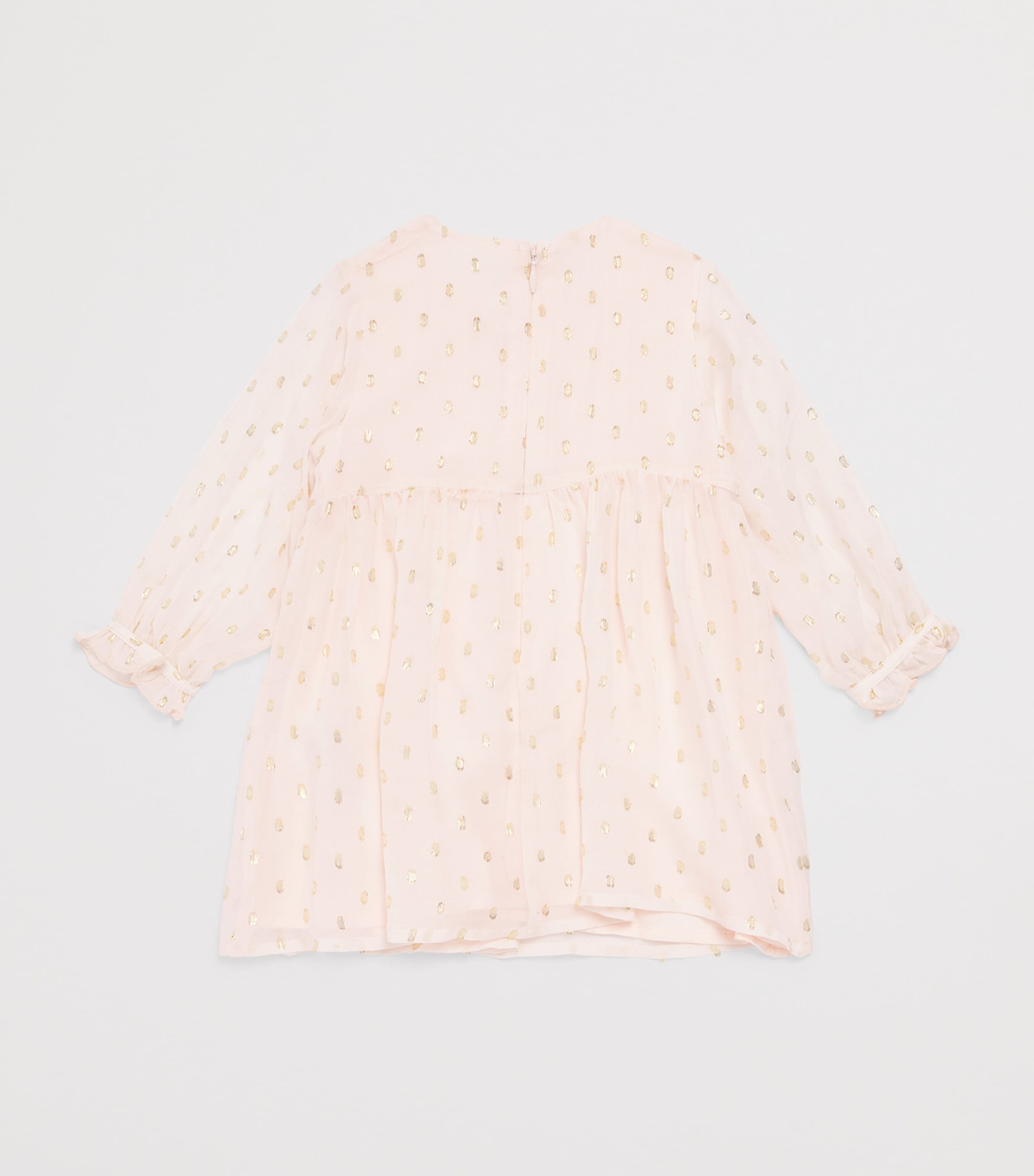 Silk Metallic Ceremony Dress (6-18 Months) PETAL PINK Image 2