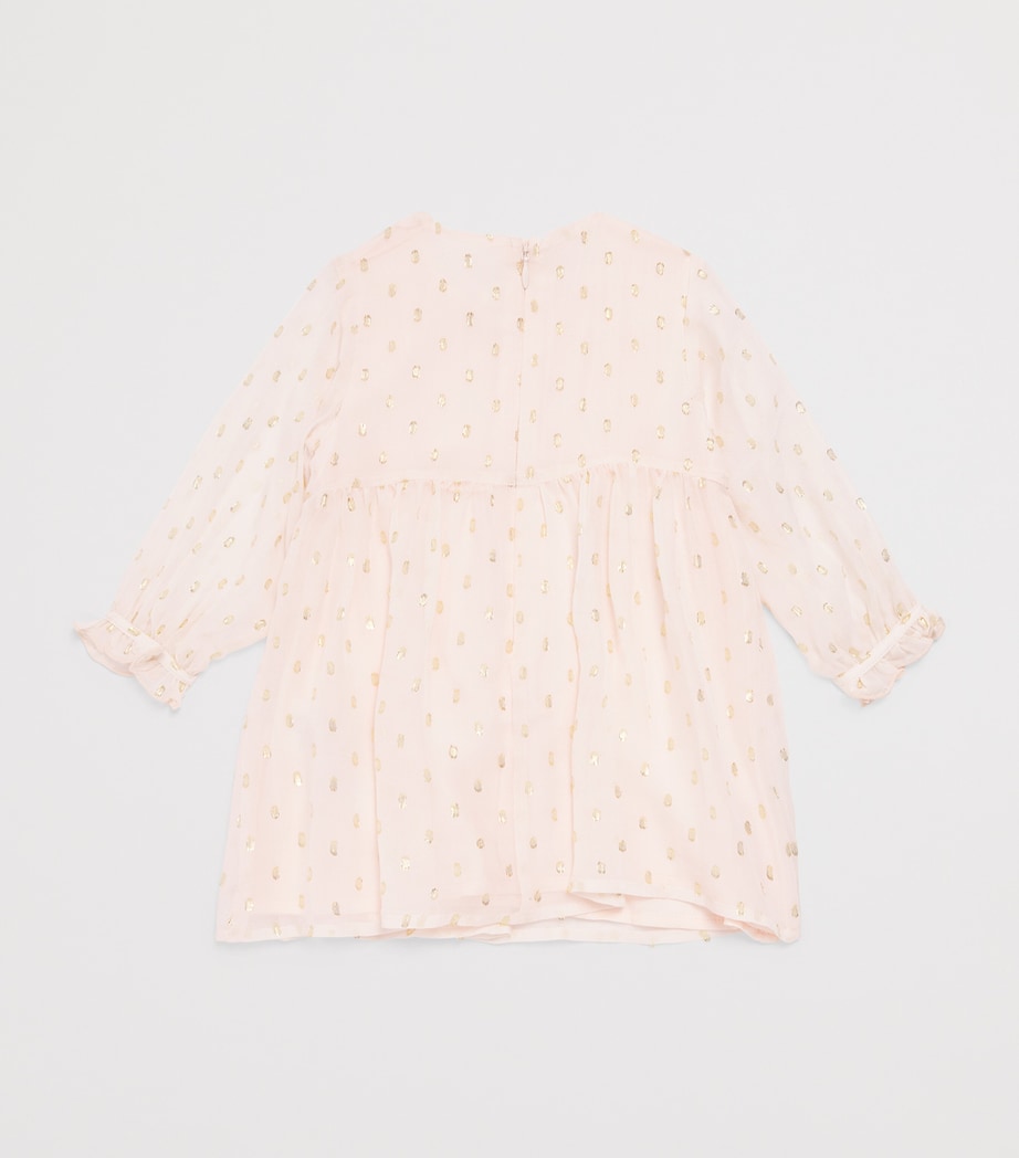 Silk Metallic Ceremony Dress (6-18 Months) PETAL PINK Image 2