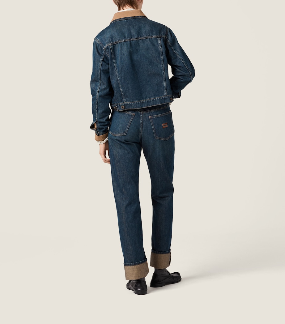 Miu Miu Womens Straight Jeans Image 3