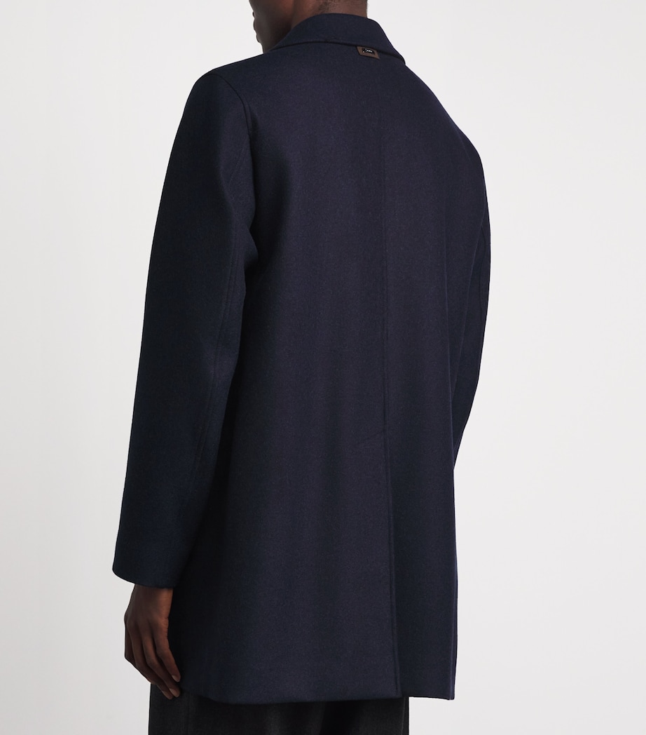 Herno Mens Virgin Wool Coat Image 5