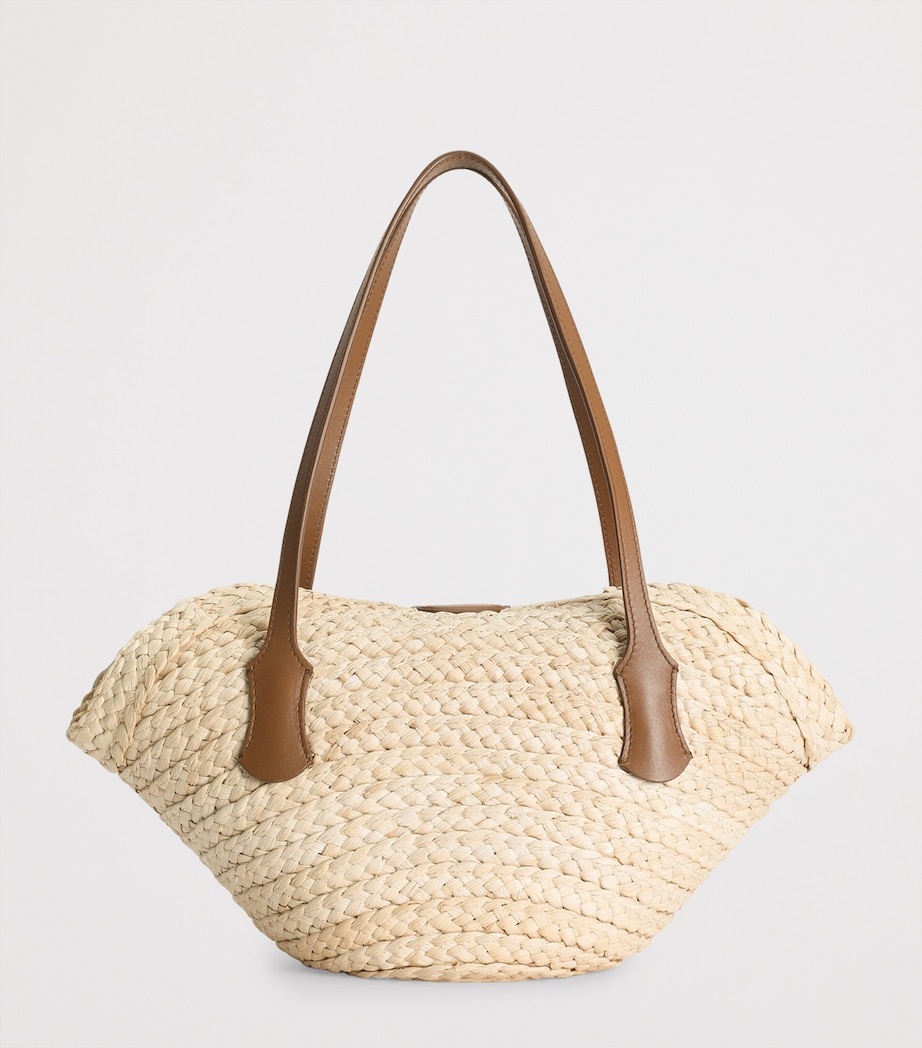Straw Shoulder Bag 8Z096-NATURALE Image 4