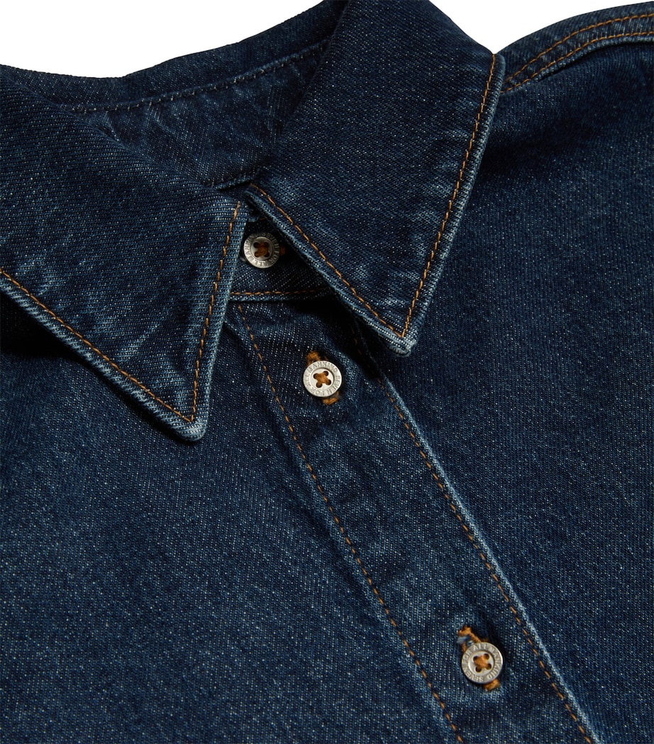 Short-Sleeve Nina Denim Overshirt U71BM RADAR Image 2