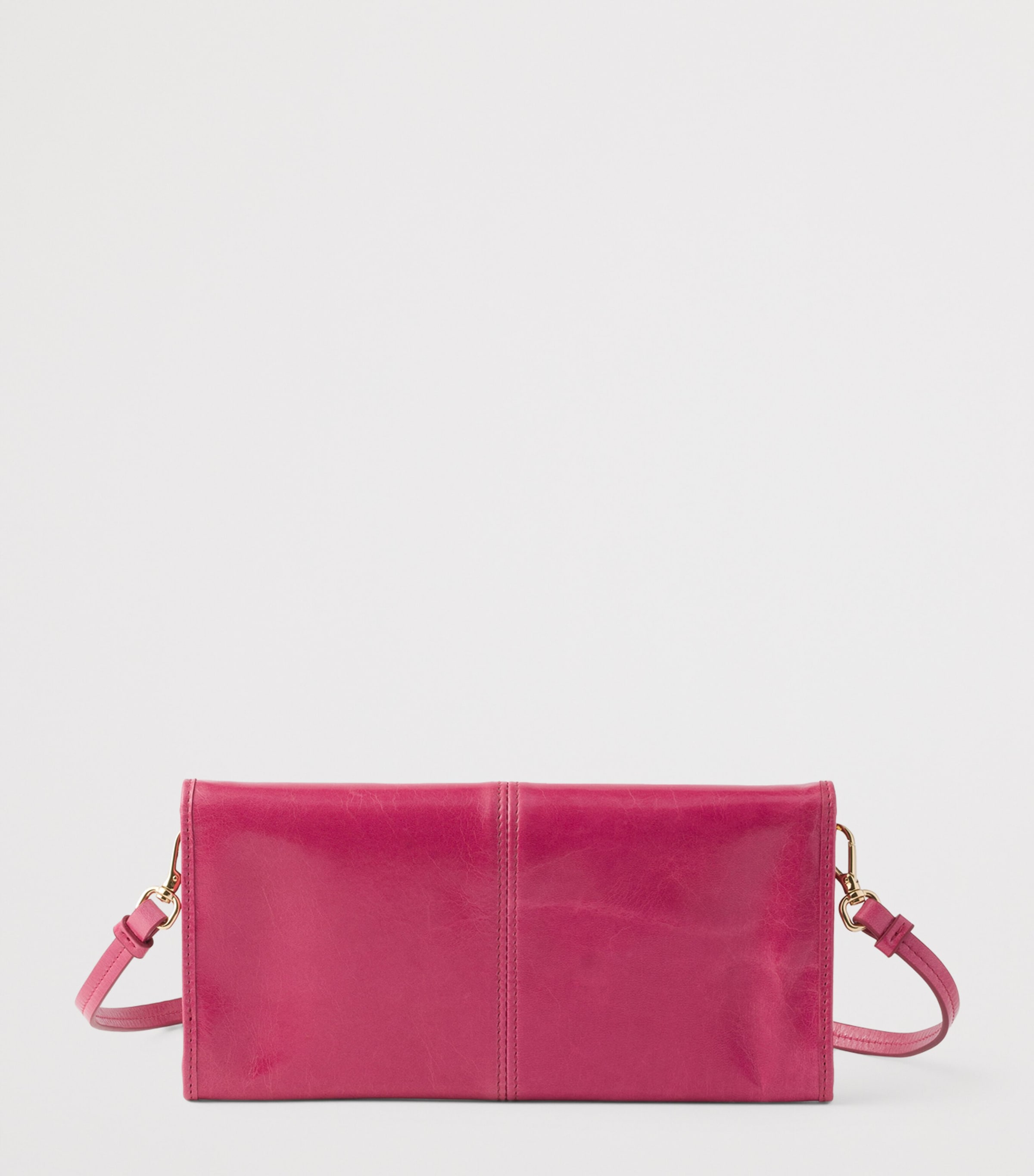 Prada Leather Wallet with Shoulder Strap Pink Image 3