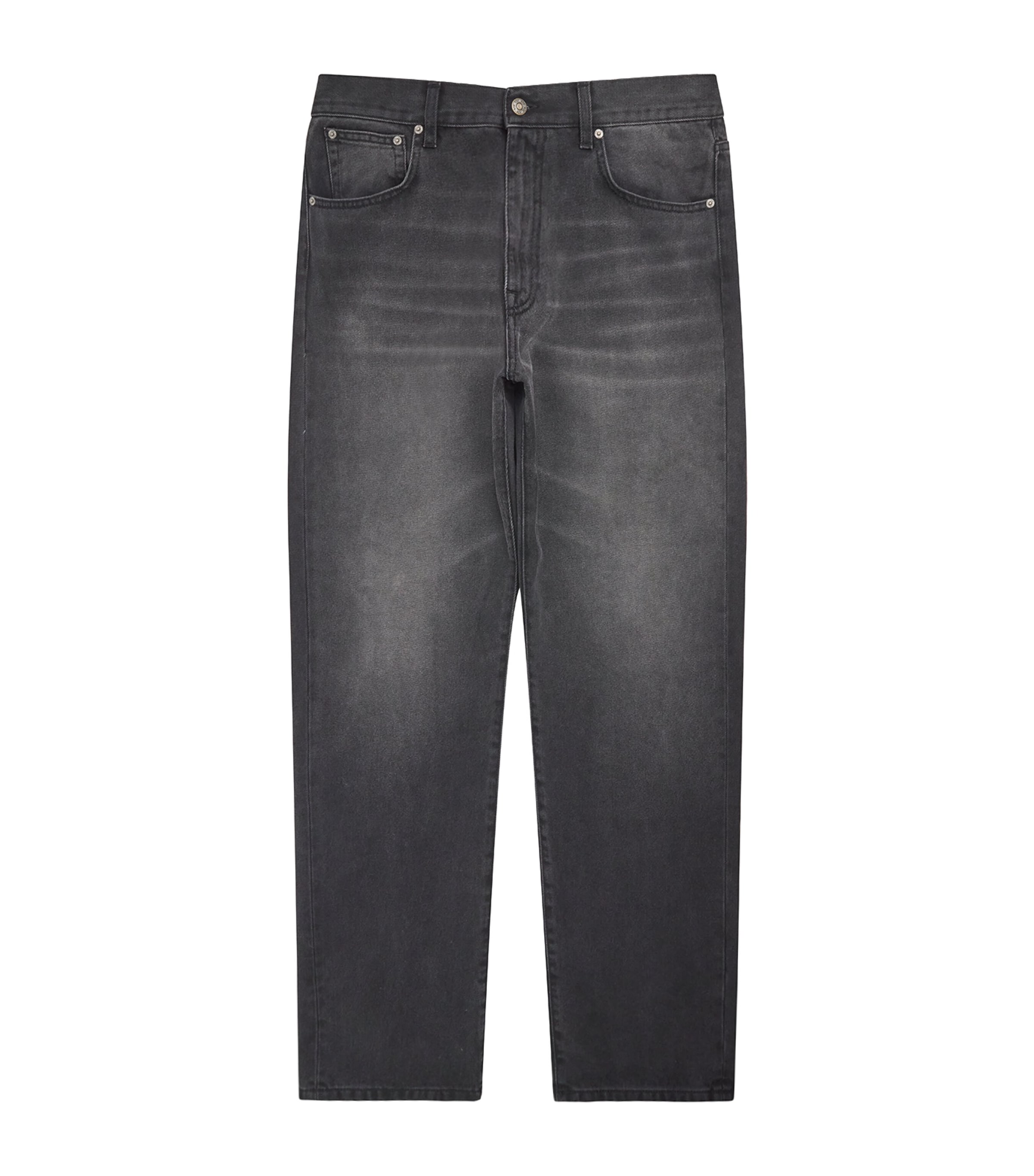 424 Mens Loose Wide-Leg Jeans Black Image 1