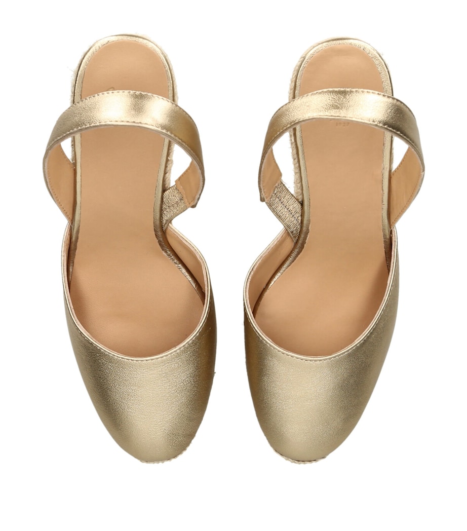 Castañer Carissa Wedge Sandals 60 Gold Image 4