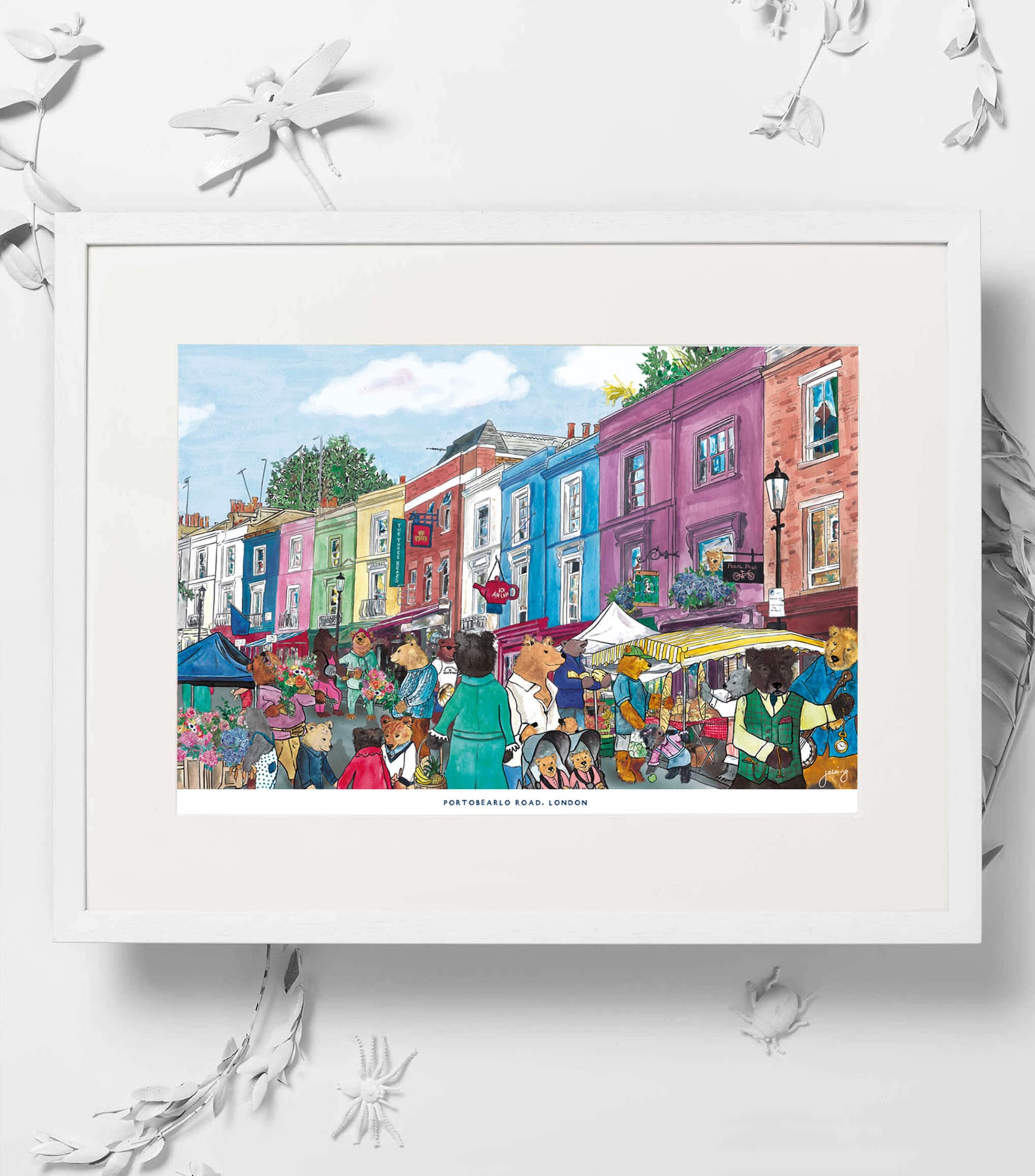 Portobearlo Road Print (42cm x 59cm) MULTI Image 2