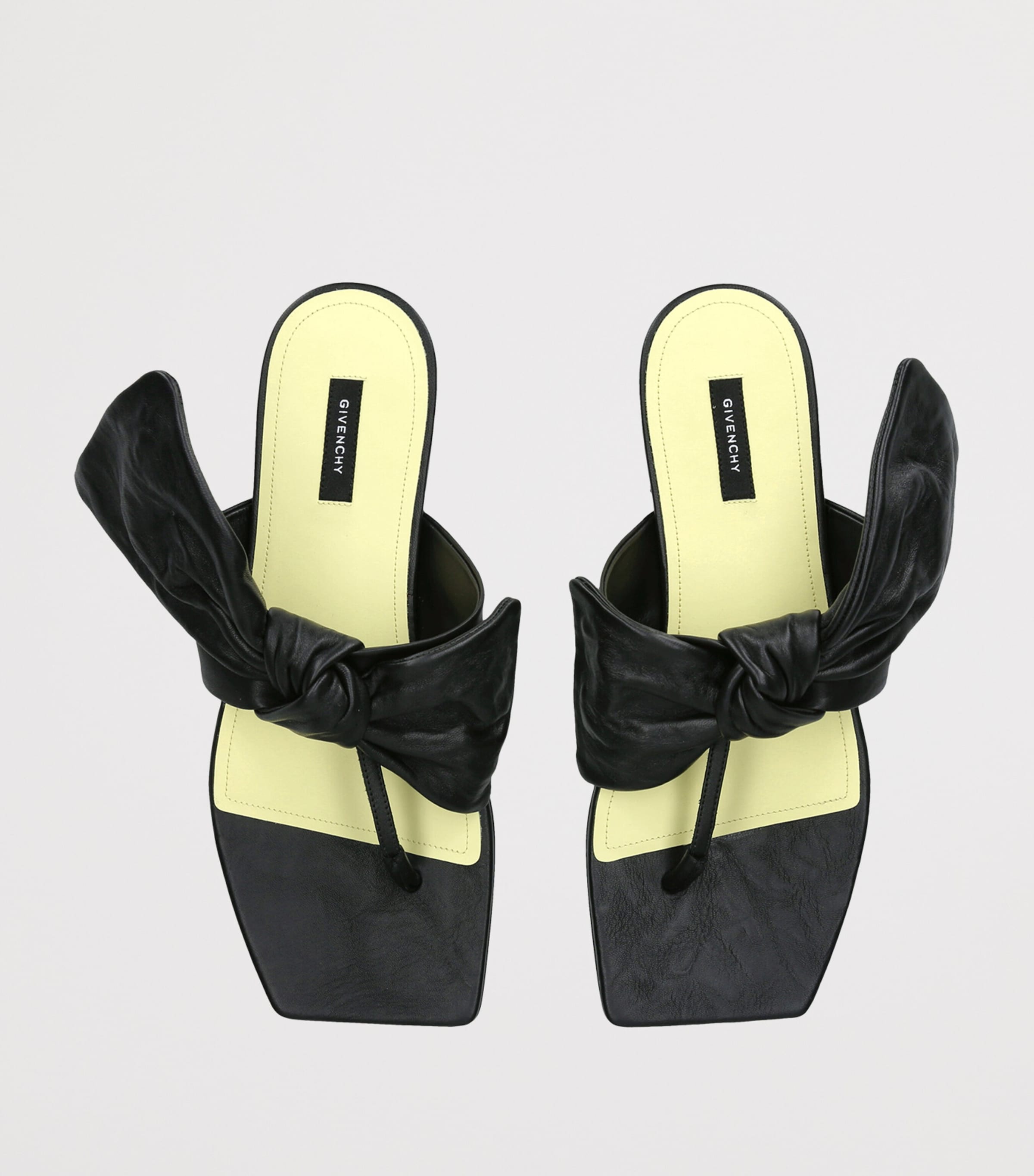 Givenchy Leather Boudoir Bow Sandals Black Image 2