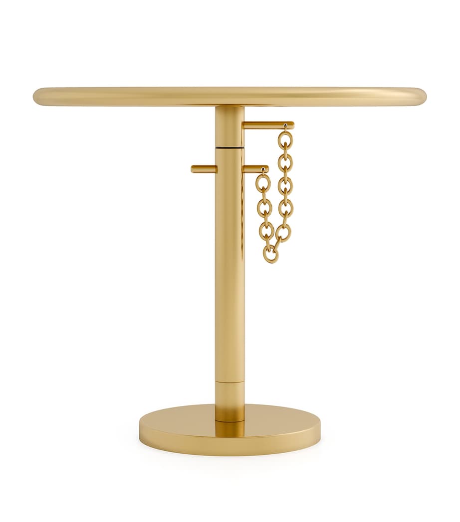 Marte Adjustable Side Table LIGHT GOLD Image 2