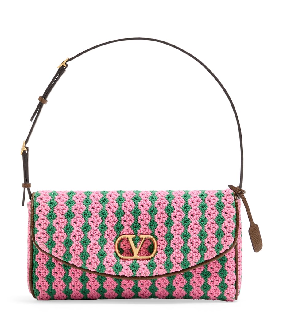 Valentino Garavani Small Crochet DeVain Shoulder Bag Image 1