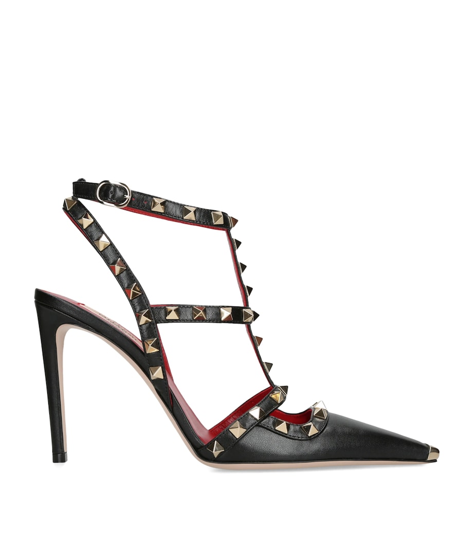 Valentino Garavani Leather Rockstud Pumps 100 Black Image 1