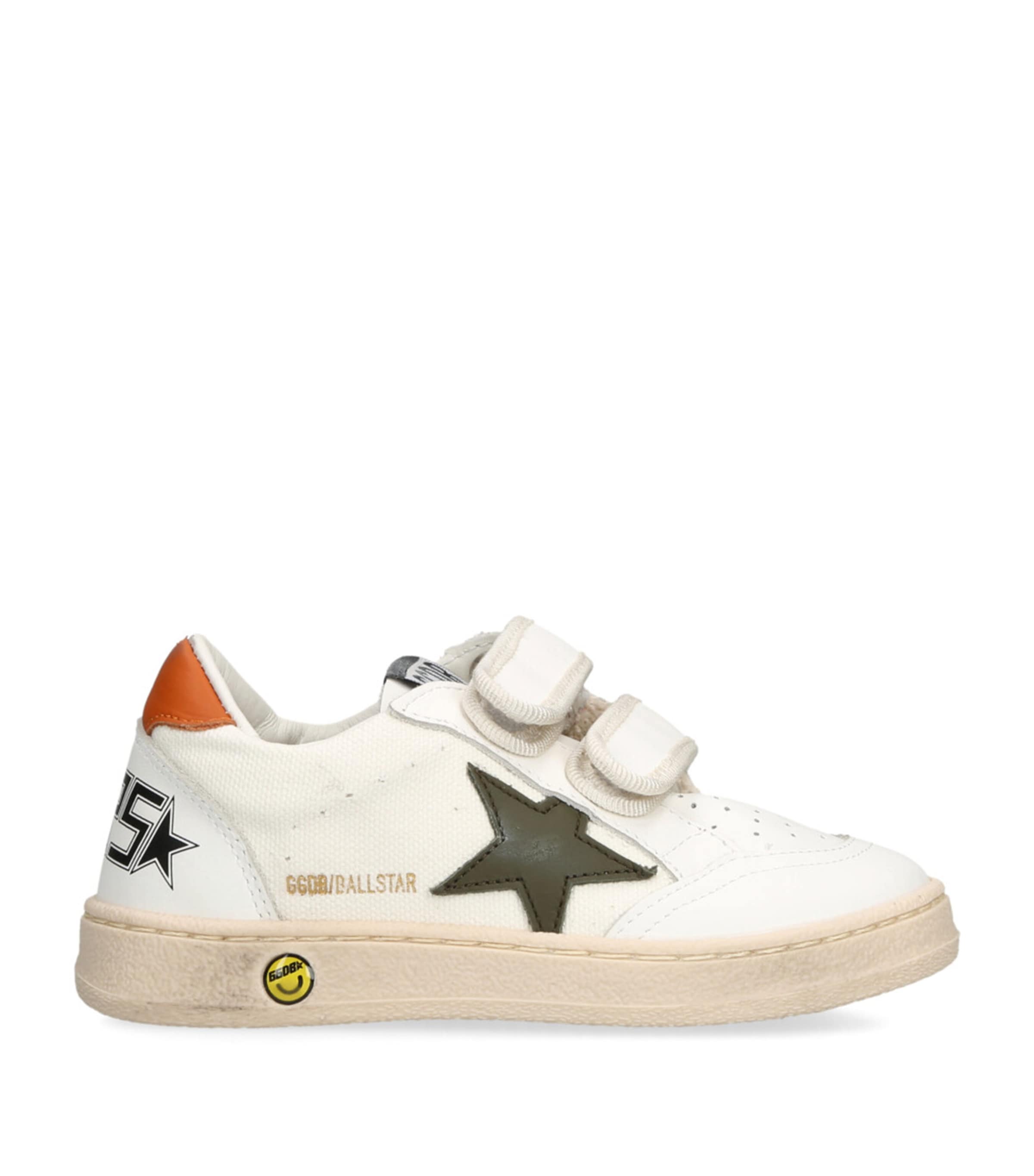 Golden Goose Leather Ball Star Sneakers In White