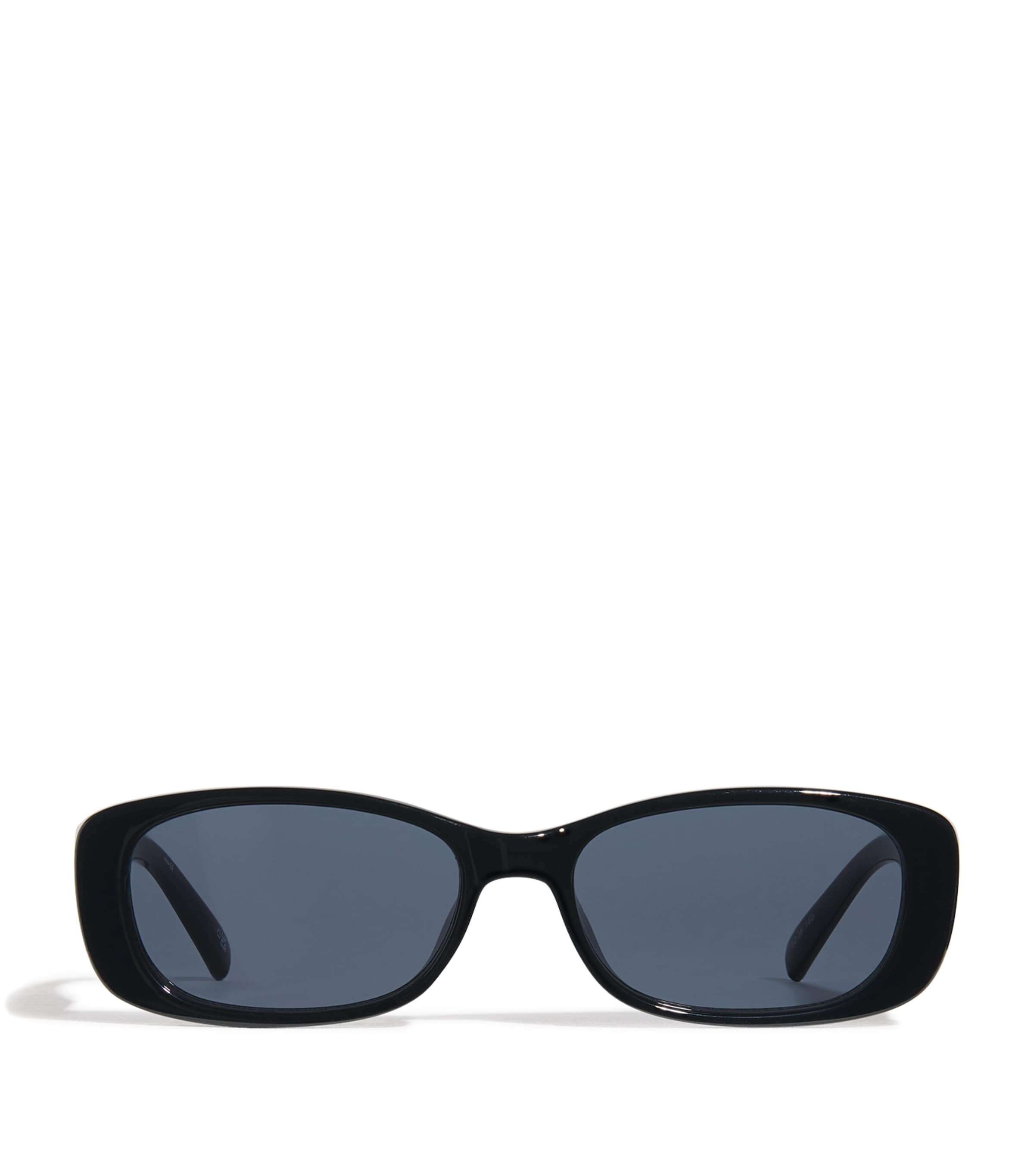 Le Specs Womens Mat Blk Coal Smoke Mono Unreal! Rectangular-frame Acetate Sunglasses