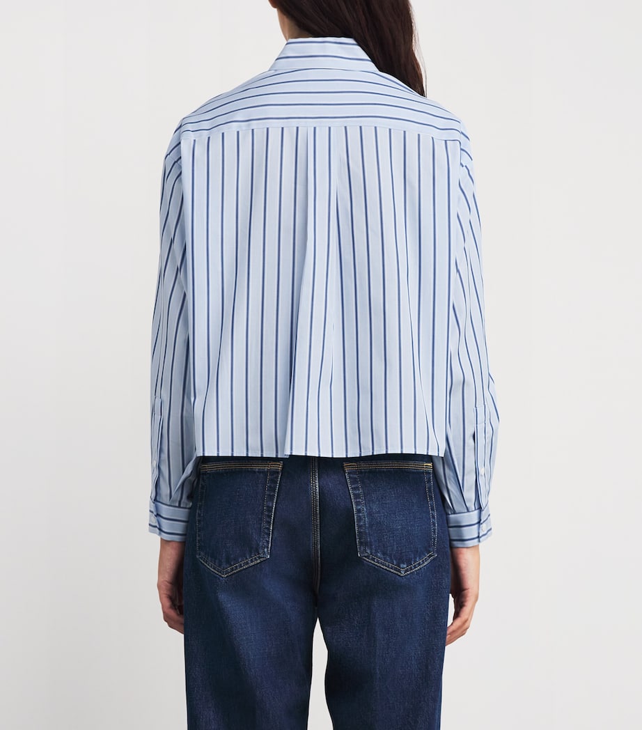 Cotton Oversized Stripe Shirt MULTICOLORED Image 4