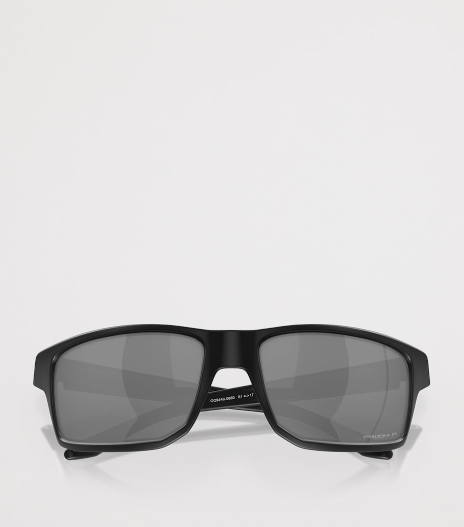Oakley Gibston Rectangle Sunglasses Black Image 6