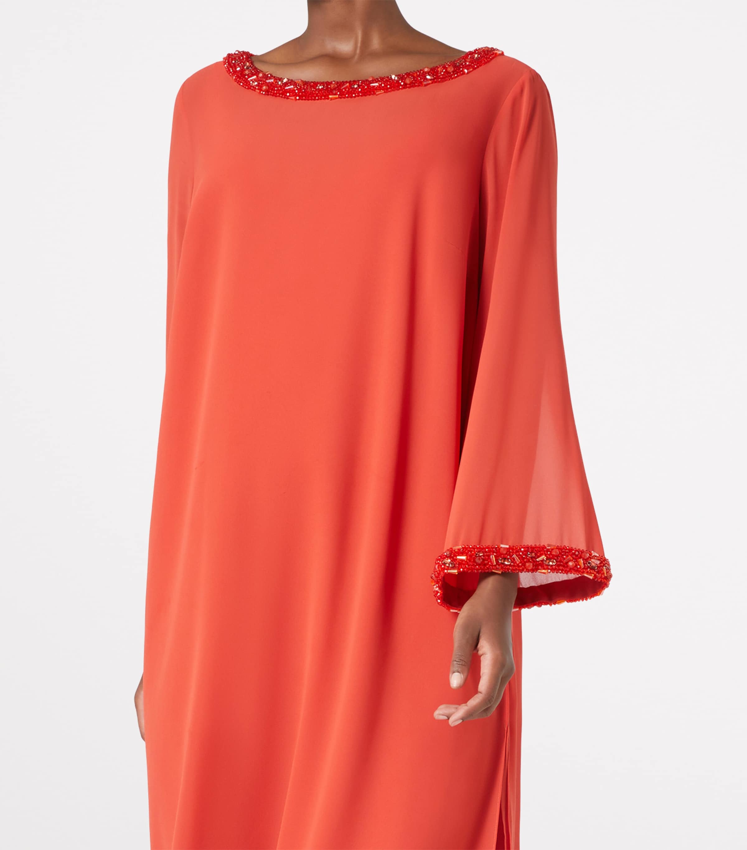 x Dima Ayad Embellished-Detail Boris Maxi Dress RED Image 5