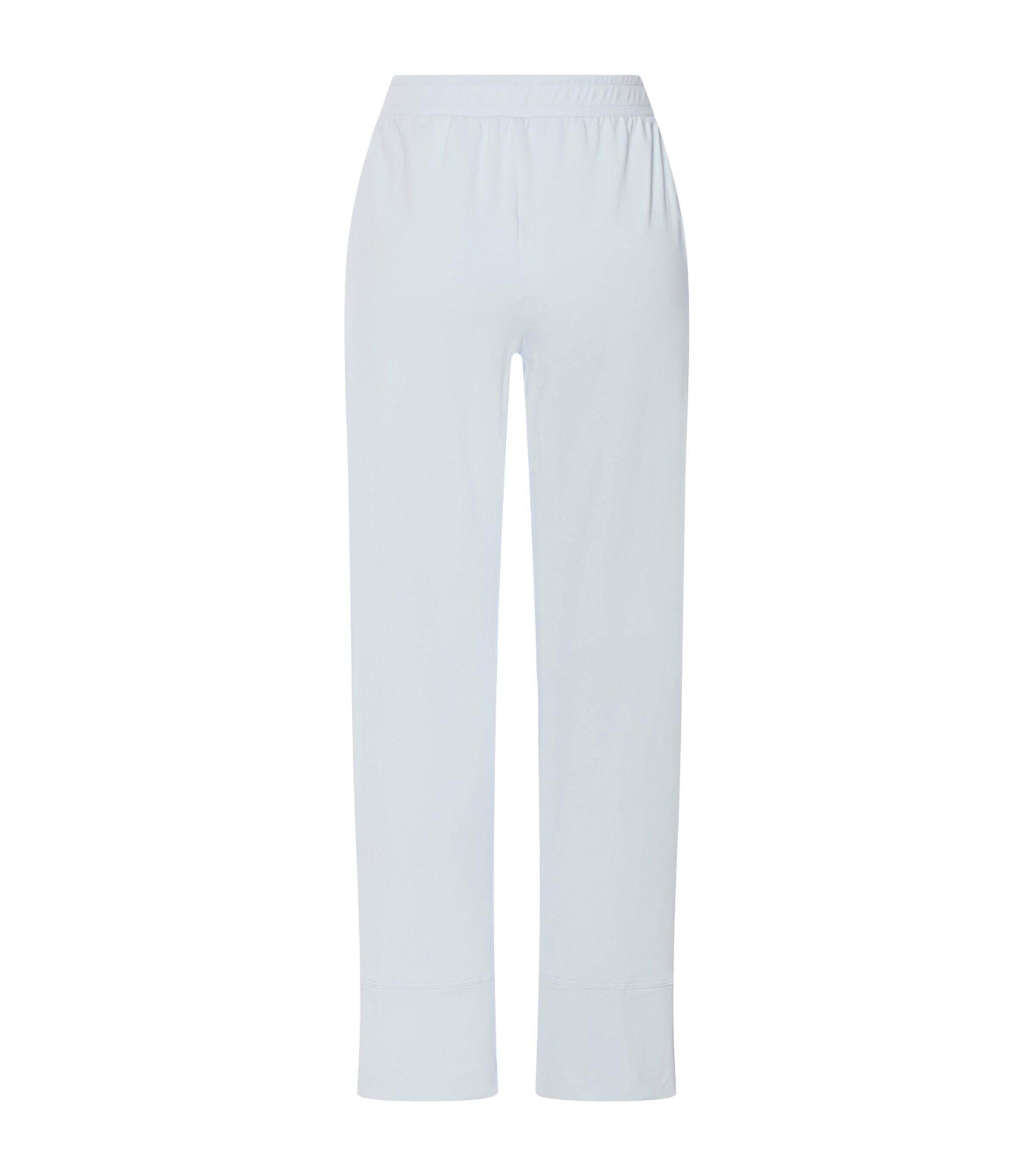 Hanro Womens Stretch-Cotton Natural Living Lounge Trousers Watery Blue Image 5