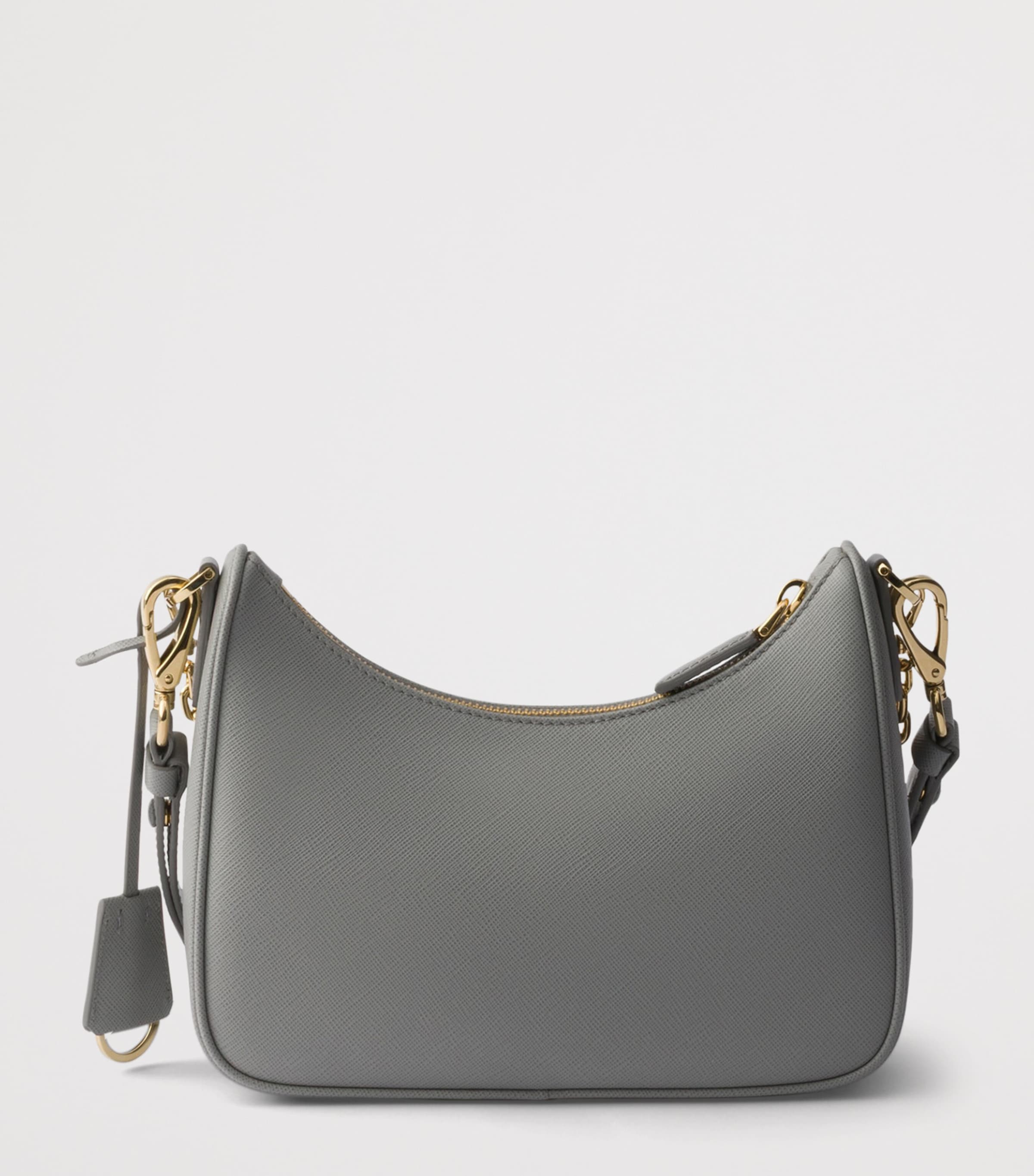 Prada Mini Saffiano Leather Re-Edition Bag Grey Image 3