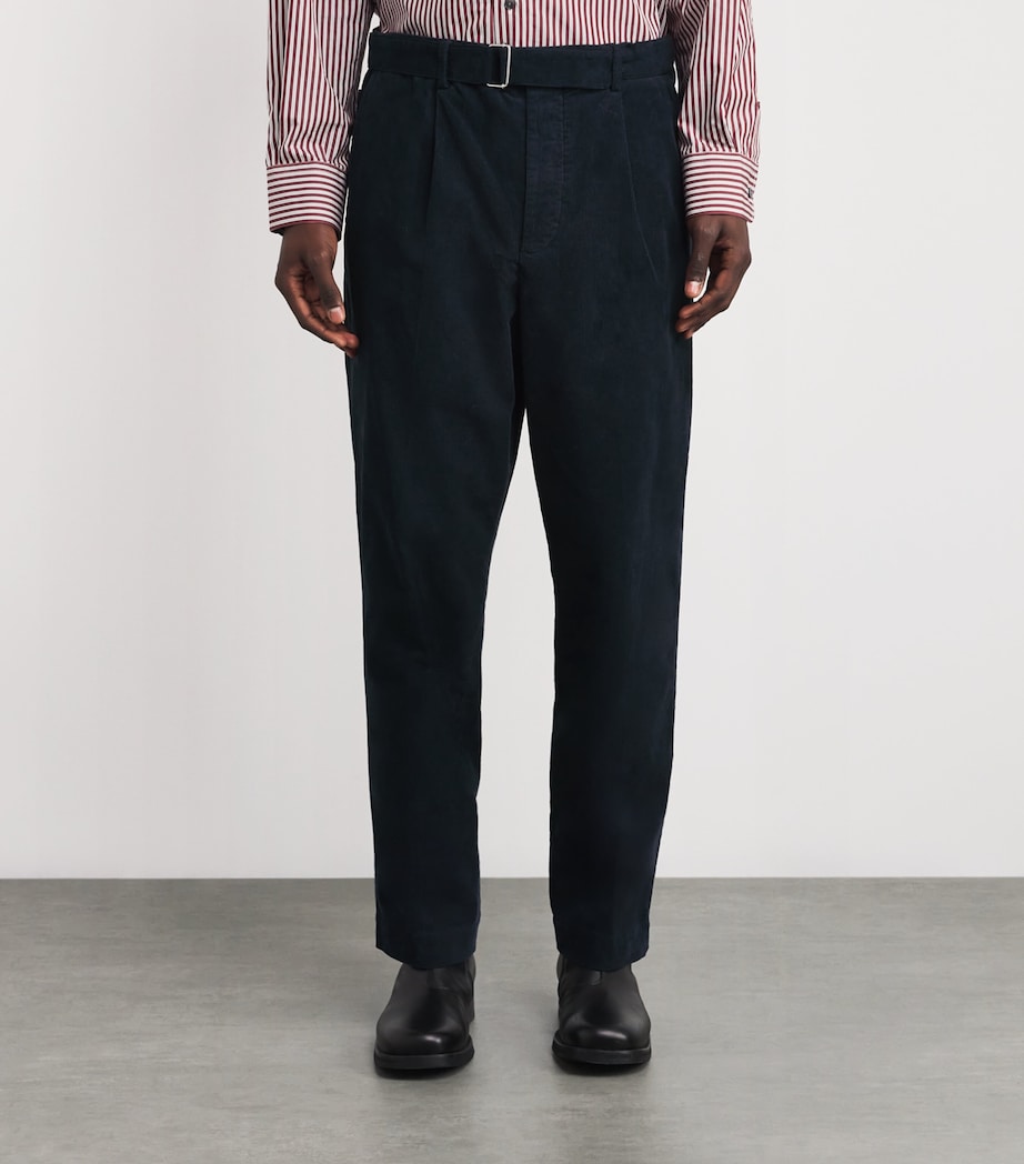 Cotton Corduroy Hermann Chinos DARK NAVY Image 3