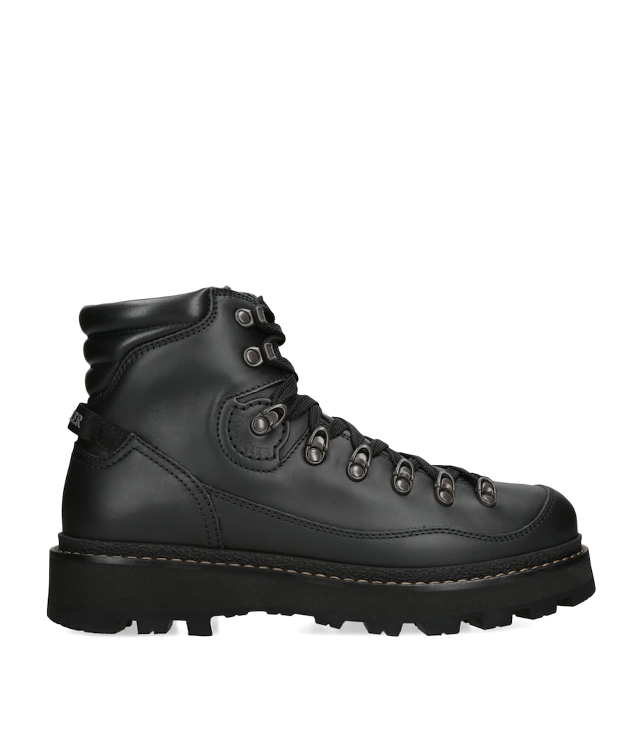 Leather Peka Trek Hiking Boots BLACK Image 1