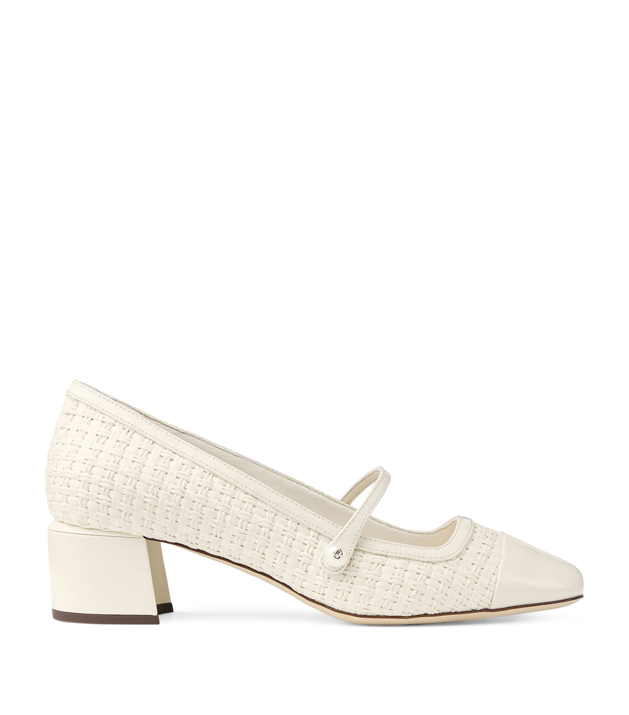 Jimmy Choo Elme 45 Pearl Embellished Pumps