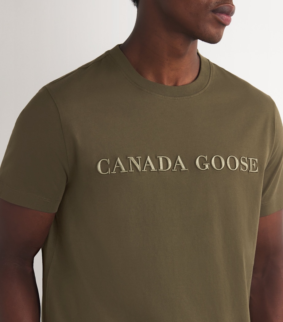 Cotton Embroidered Emerson T-Shirt MILITARY GREEN 49 Image 6