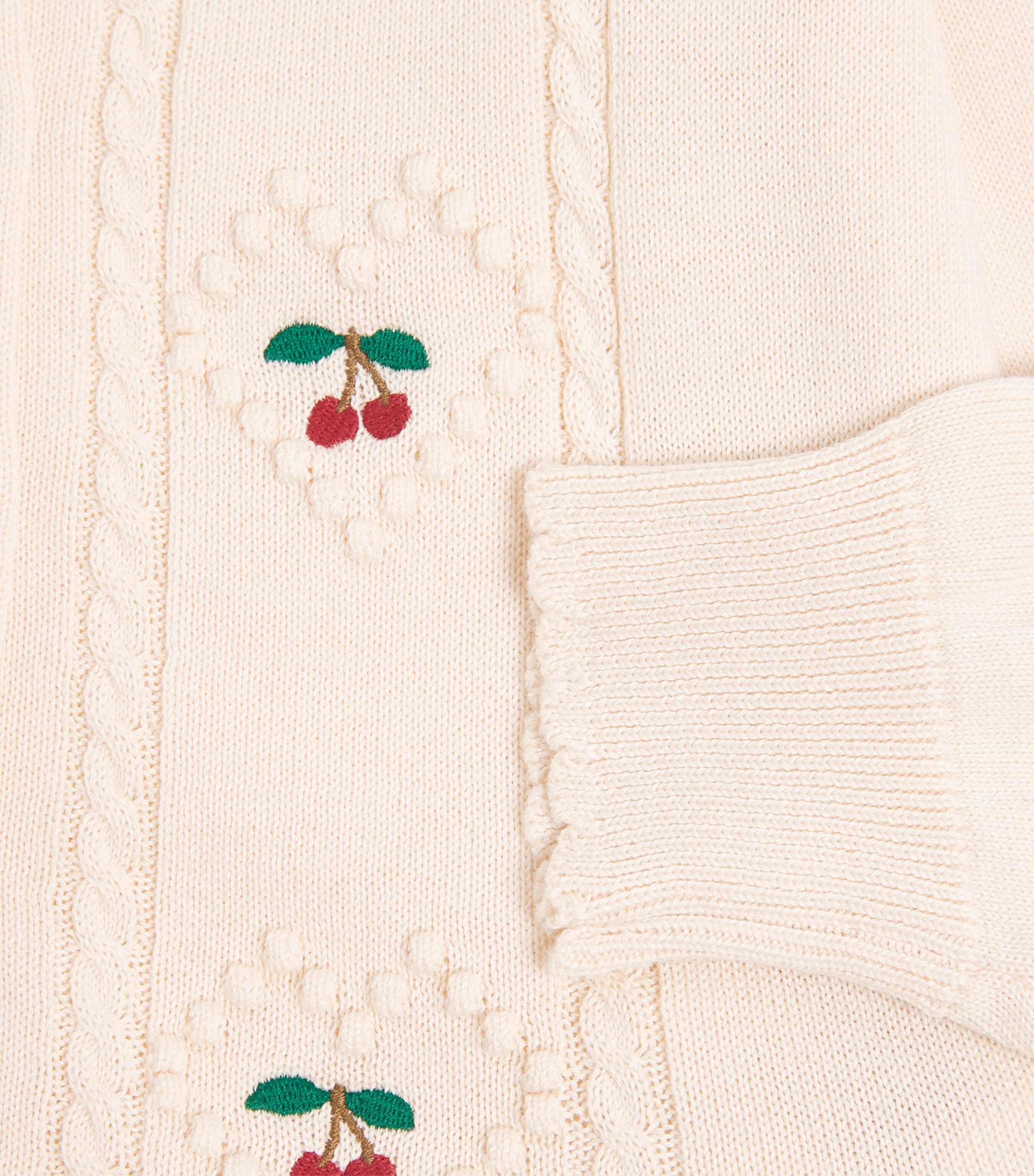 Organic Cotton Soleil Cardigan (12 Months- 10 Years) PEARLED IVORY Image 4