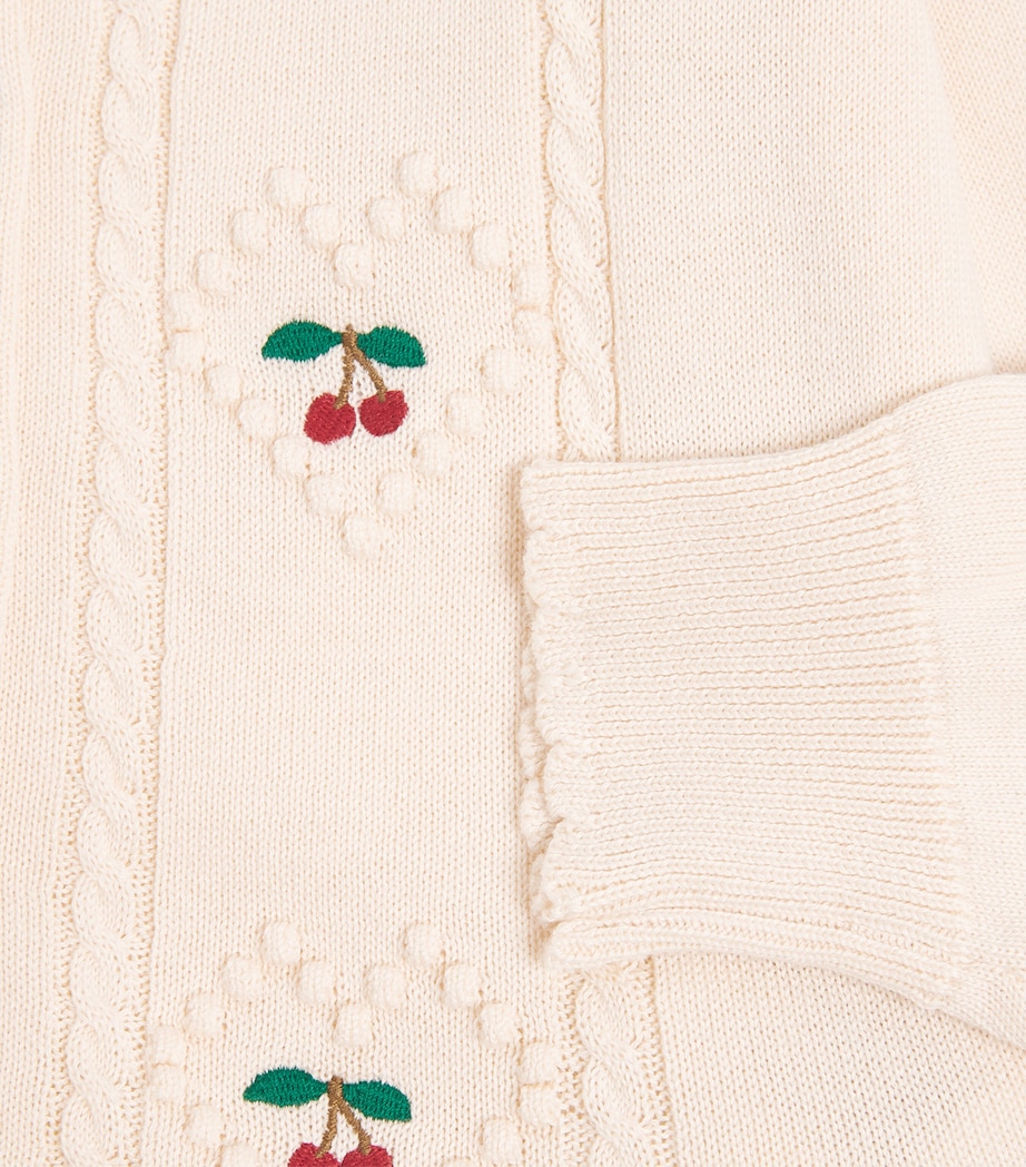 Organic Cotton Soleil Cardigan (12 Months- 10 Years) PEARLED IVORY Image 4
