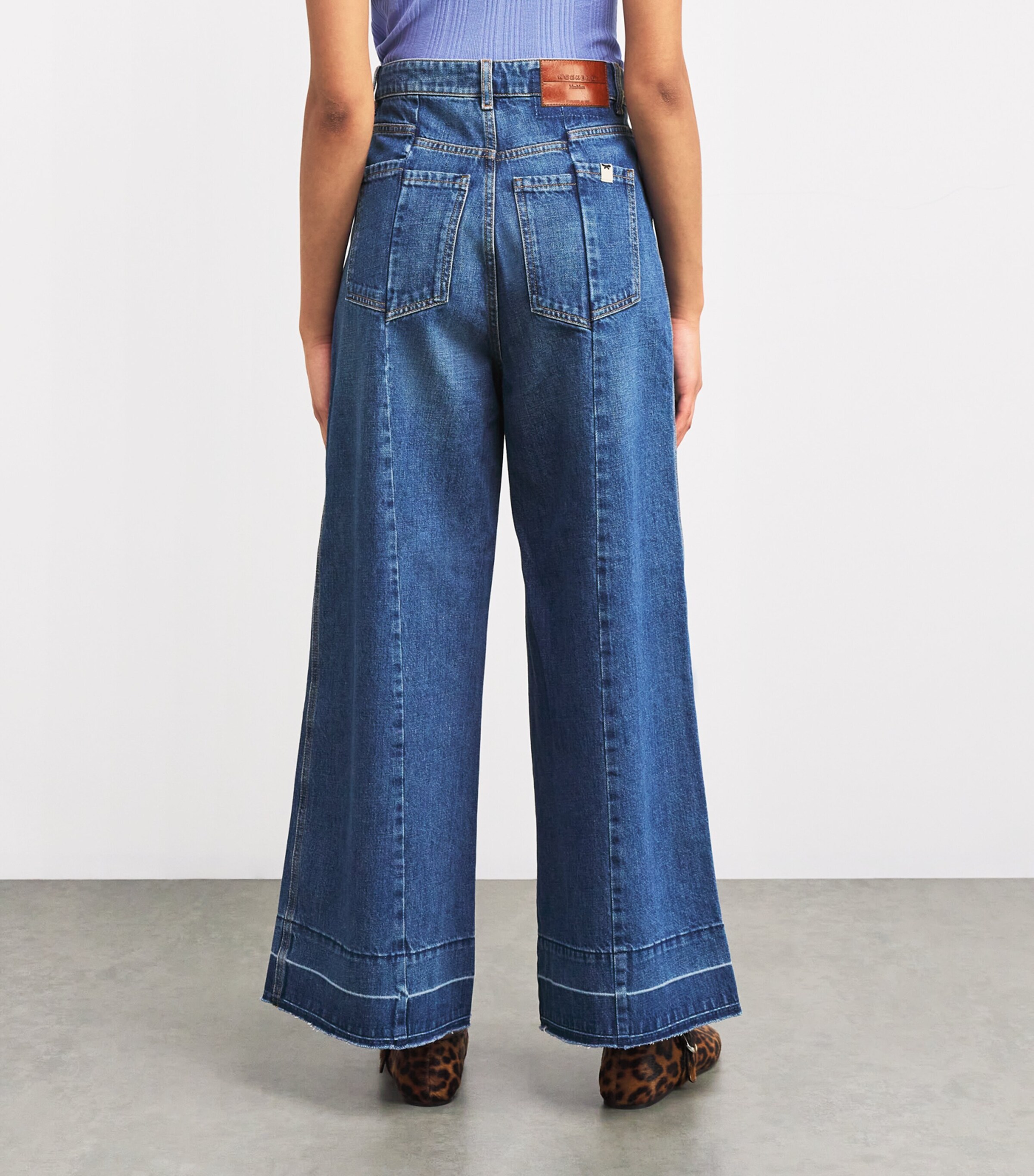 Wide-Leg Jeans NAVY Image 4