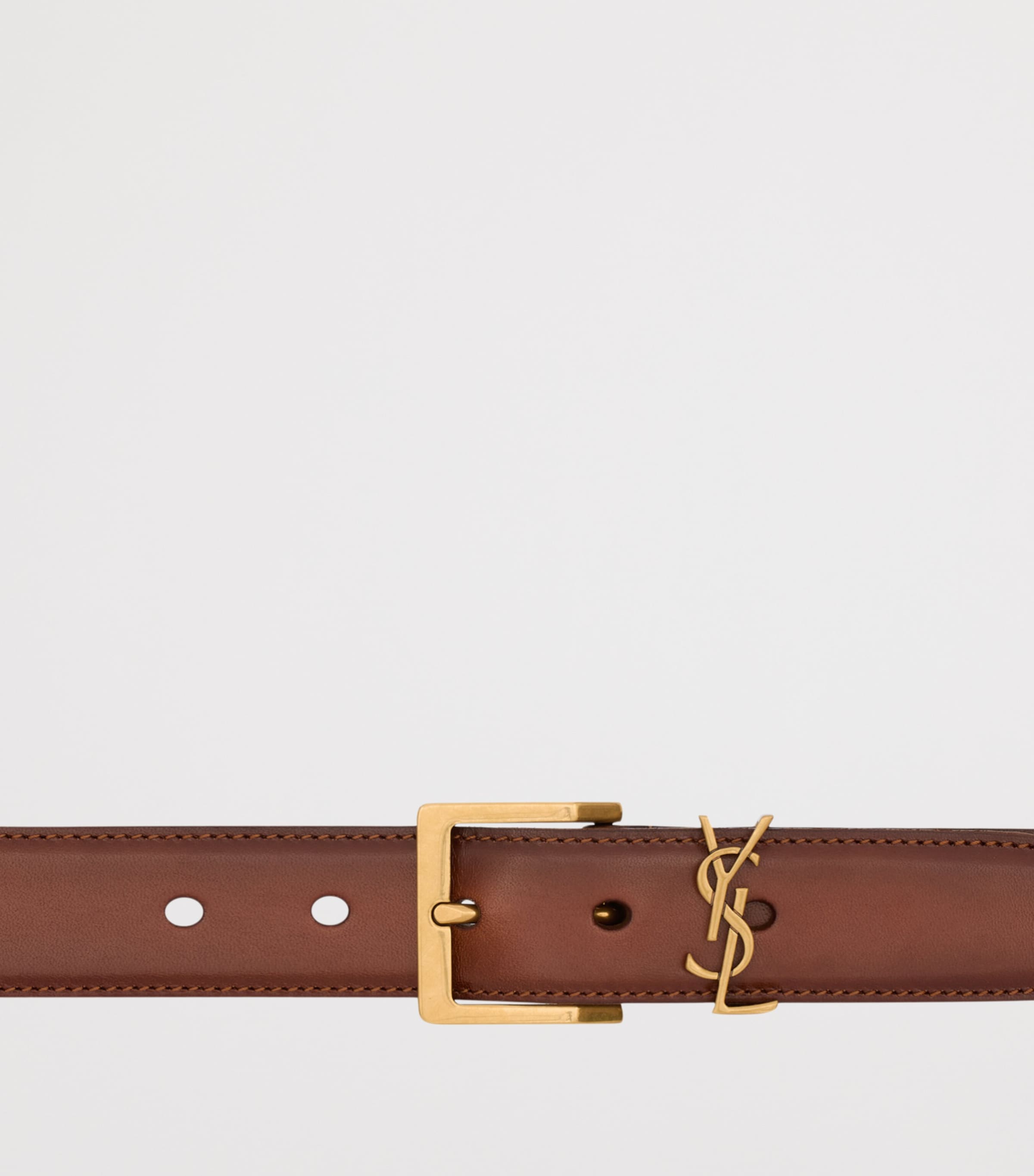 Saint Laurent Calfskin Cassandre Belt Image 2