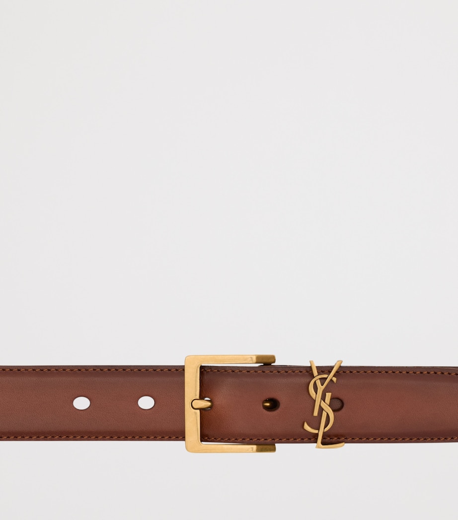 Saint Laurent Calfskin Cassandre Belt Image 2