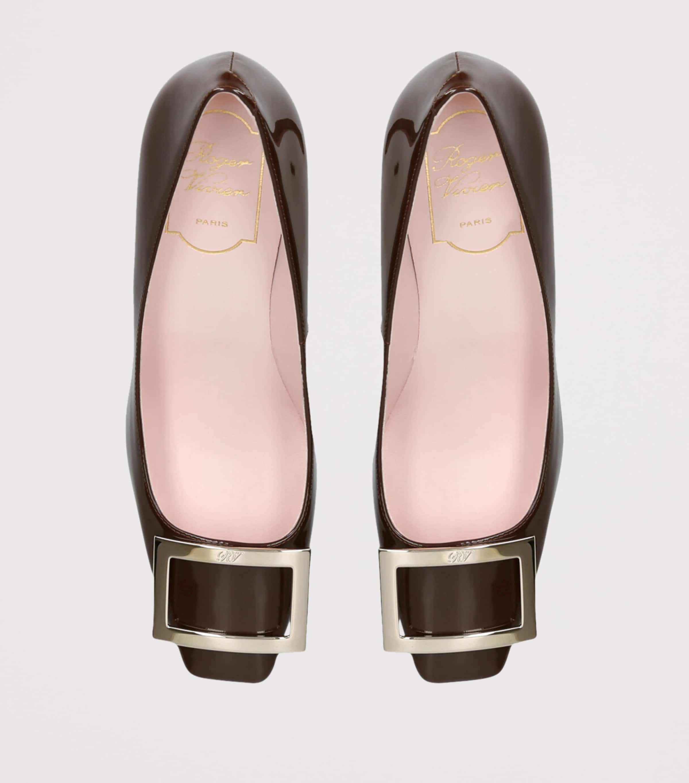 Patent Belle Vivier Pumps 70 DARK BROWN Image 3