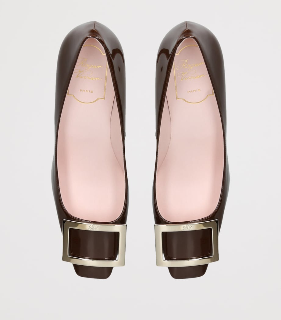 Patent Belle Vivier Pumps 70 DARK BROWN Image 3