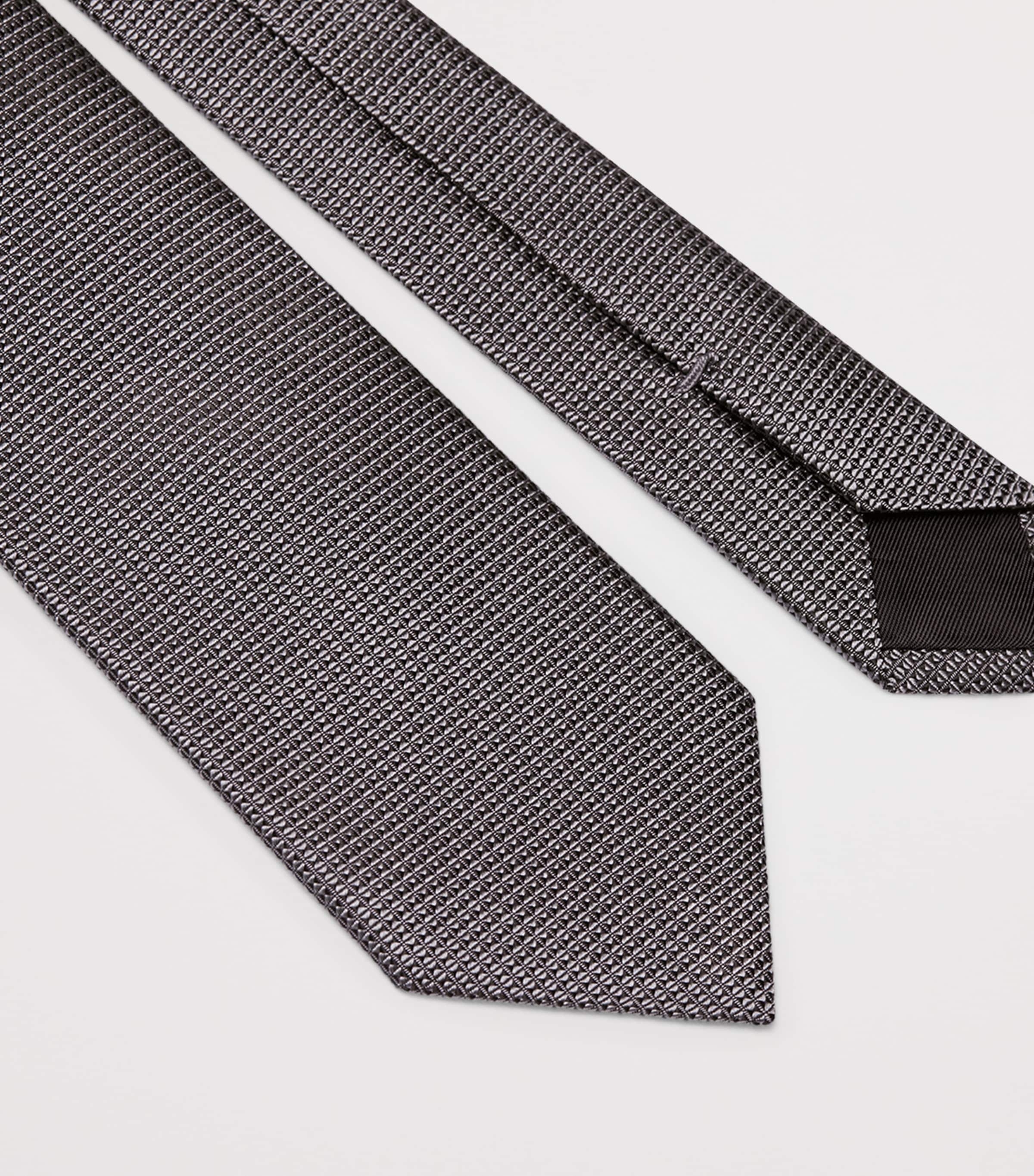 Silk Jacquard Tie MEDIUM GREY Image 2