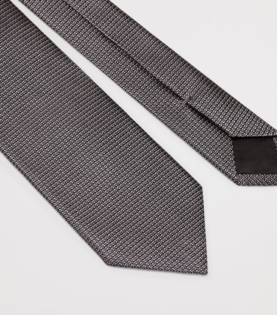 Silk Jacquard Tie MEDIUM GREY Image 2